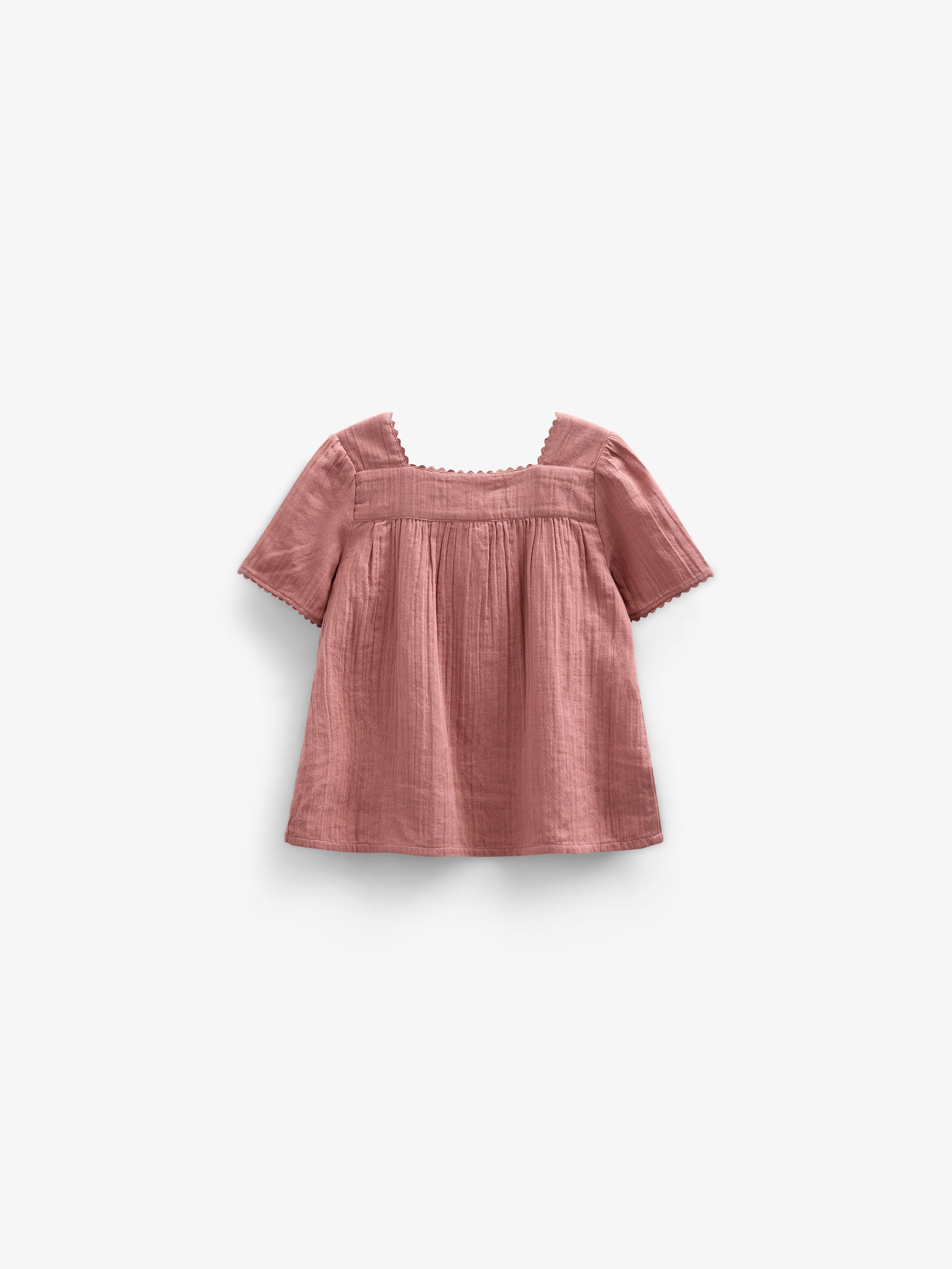 Gaze Blouse met Korte Mouwen - Kids - Old Rose | 100920 Jasmine