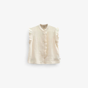 Mouwloze Top van Gaas - Kids - Off White | 100930 Jasmine