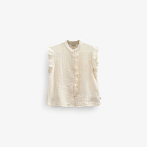 Mouwloze Gauze Top - Tween - Off White | 100931 Jasmine