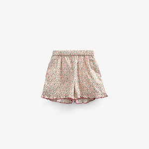 Bloemenbedrukte Poplin Shorts - Kids - Rose | 100956 Poppy