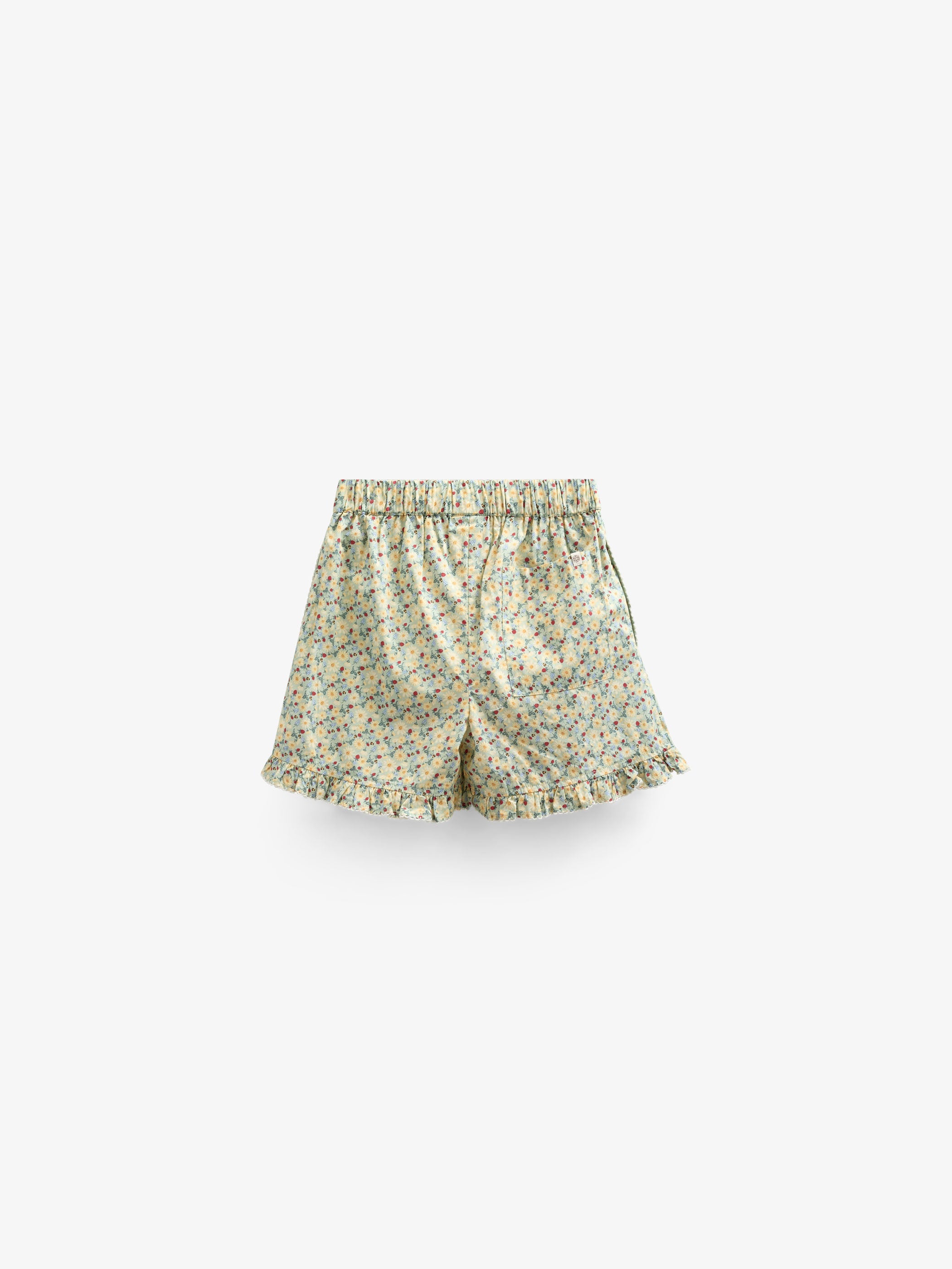 Bloemenbedrukte poplin shorts - Kids - Green | 100958 Poppy