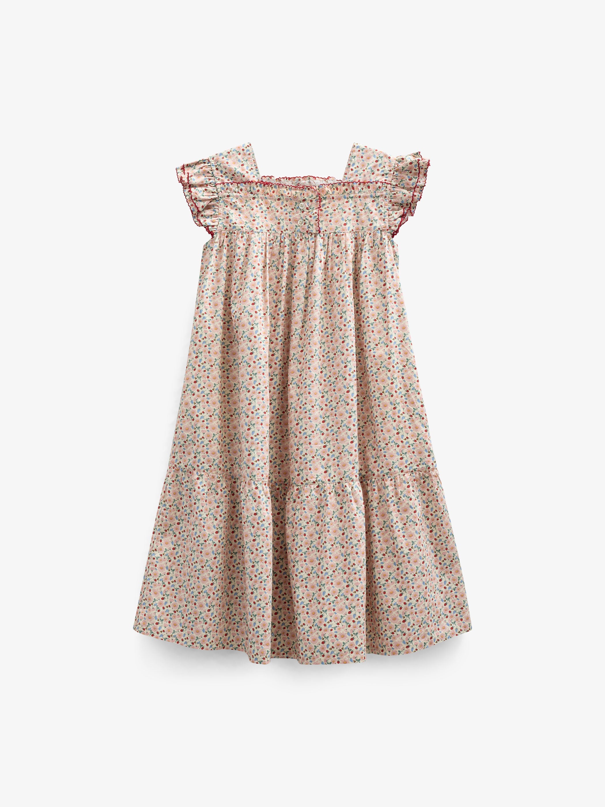 Bloemenbedrukte Poplin Jurk - Kids - Rose | 100960 Poppy
