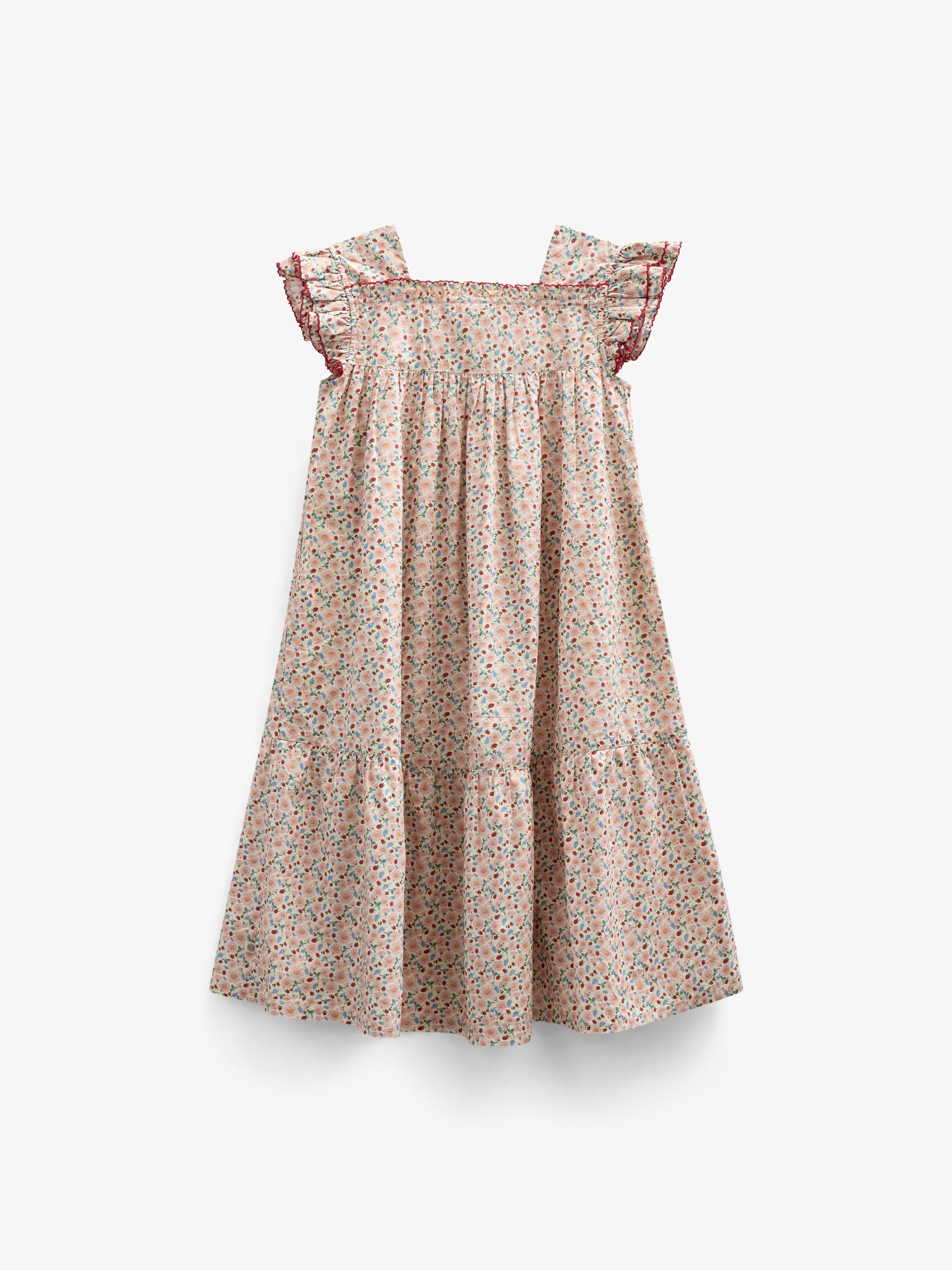 Bloemenbedrukte Poplin Jurk - Kids - Rose | 100960 Poppy