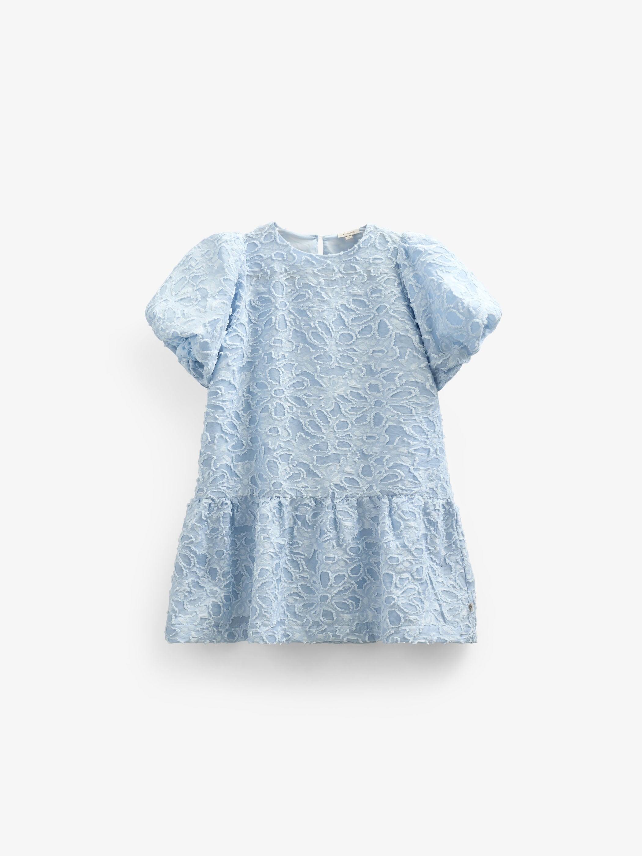 Jacquard jurk van katoenmix - Kids - Light Blue | 100994 Giselle