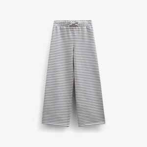 Striped Wide-leg Jersey Trousers - Tween - Blue | 100998 Emmie