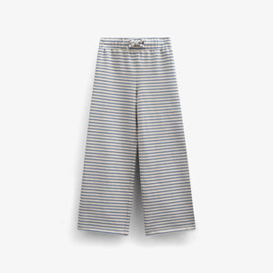Gestreepte Jersey Broek met Wijde Pijpen - Tween - Blue | 100998 Emmie