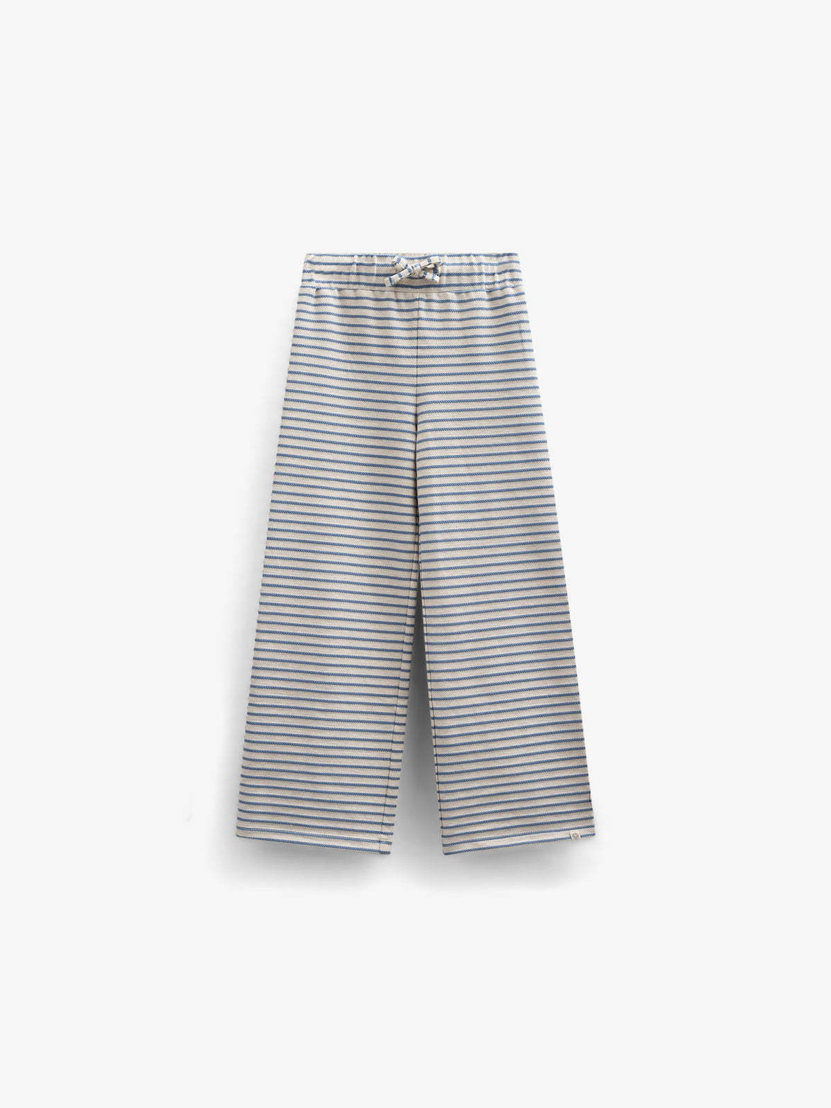 Gestreepte Jersey Broek met Wijde Pijpen - Tween - Blue | 100998 Emmie