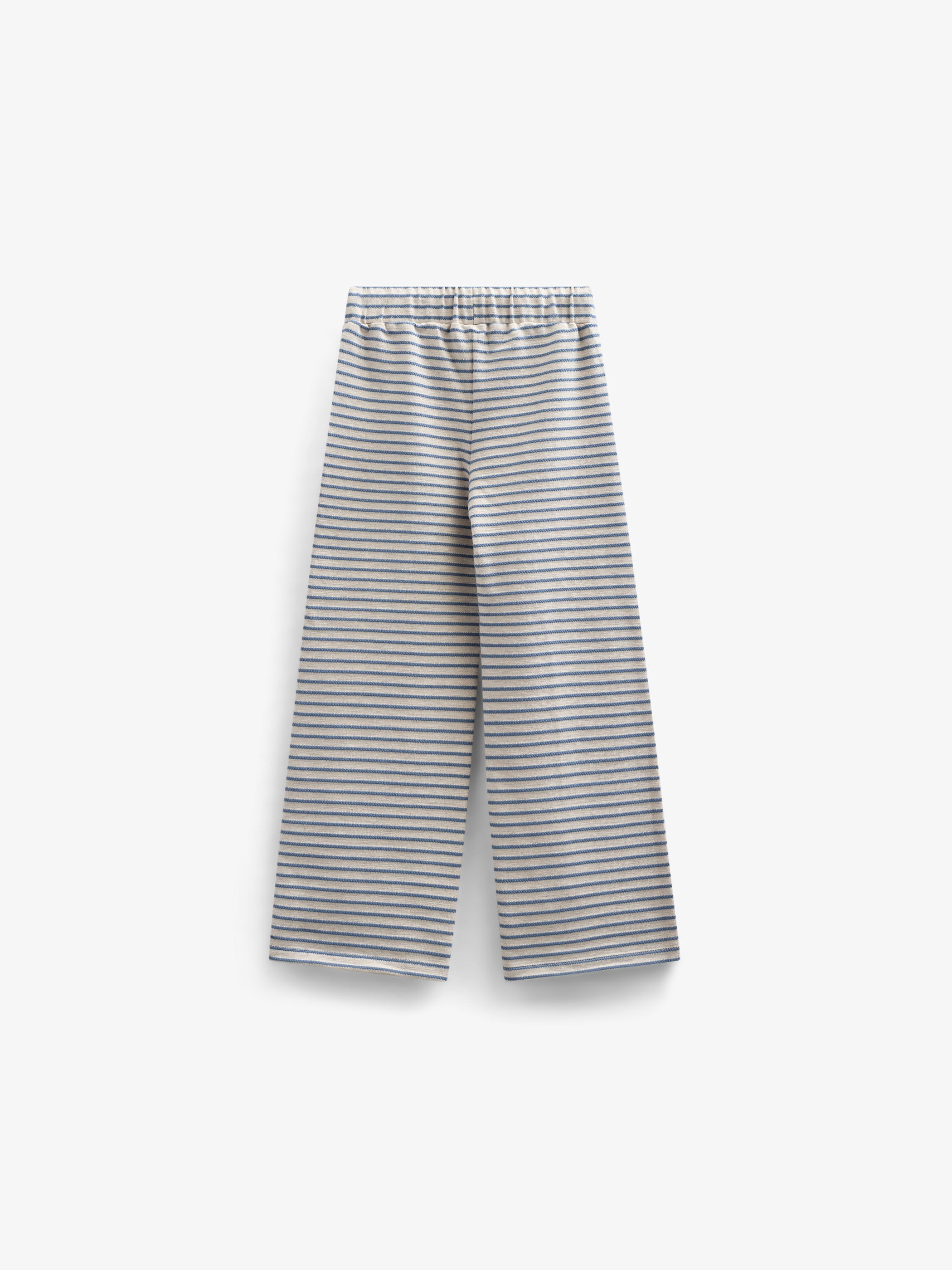 Gestreepte Jersey Broek met Wijde Pijpen - Tween - Blue | 100998 Emmie