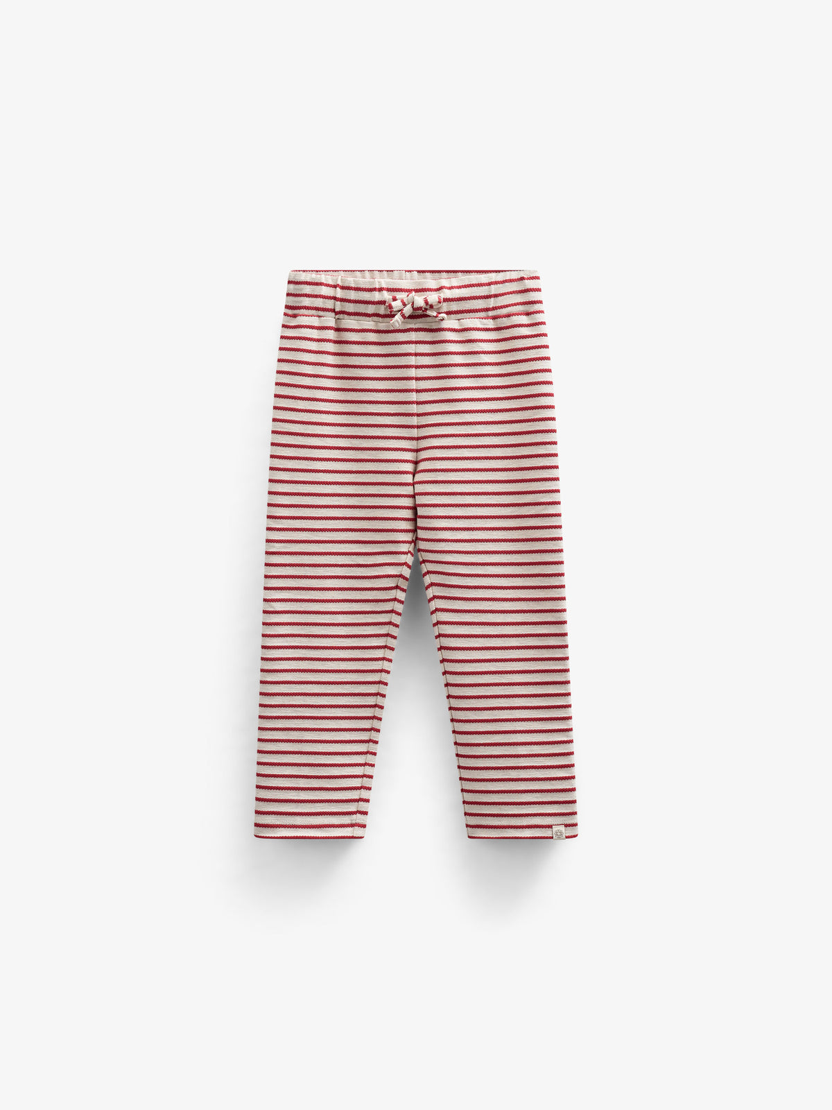 Gestreepte Jerseybroek - Kids - Cherry Red | 100999 Emmie