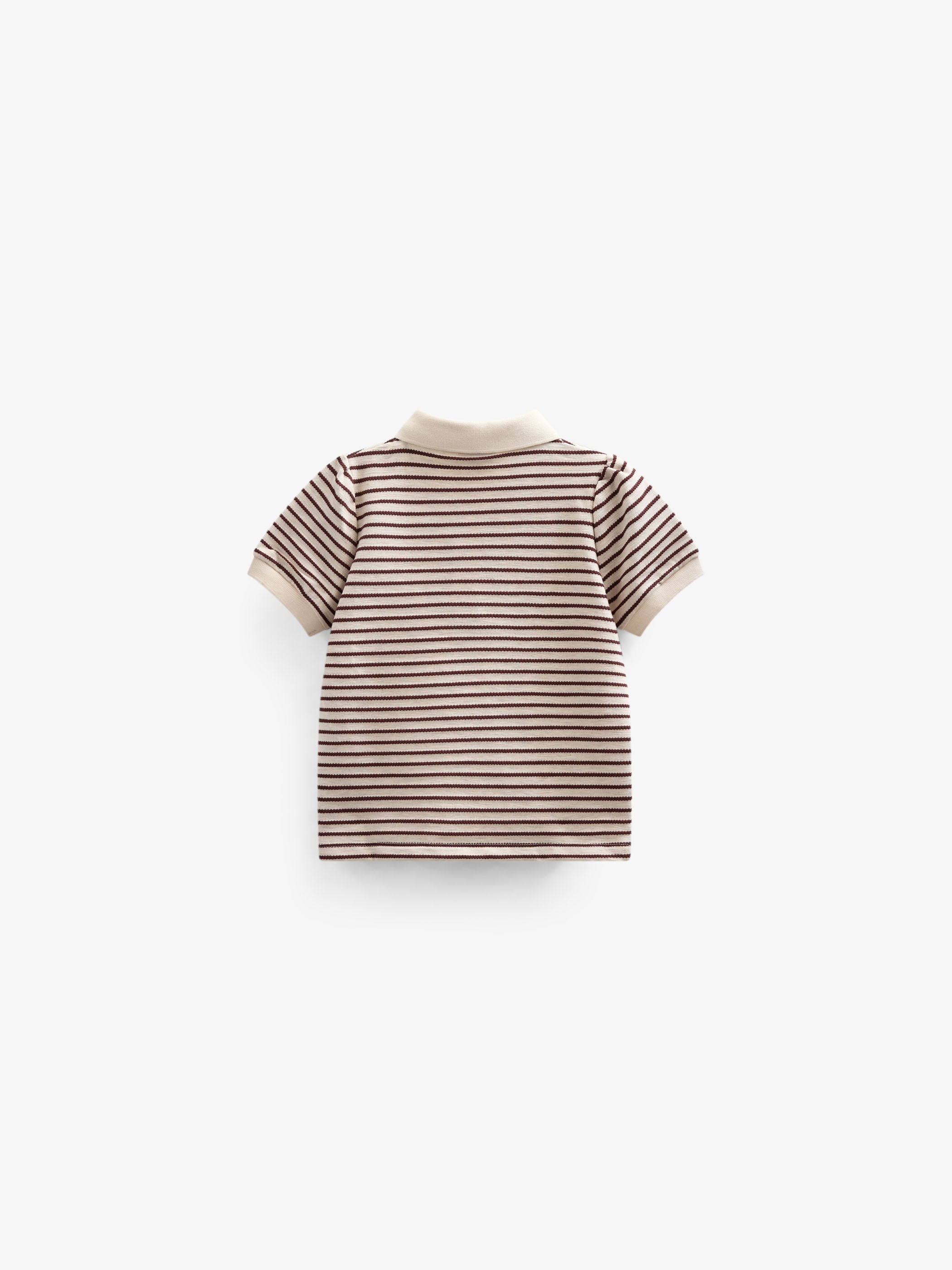 Gestreepte Jersey Polo - Kids - Brown | 101004 Emmie