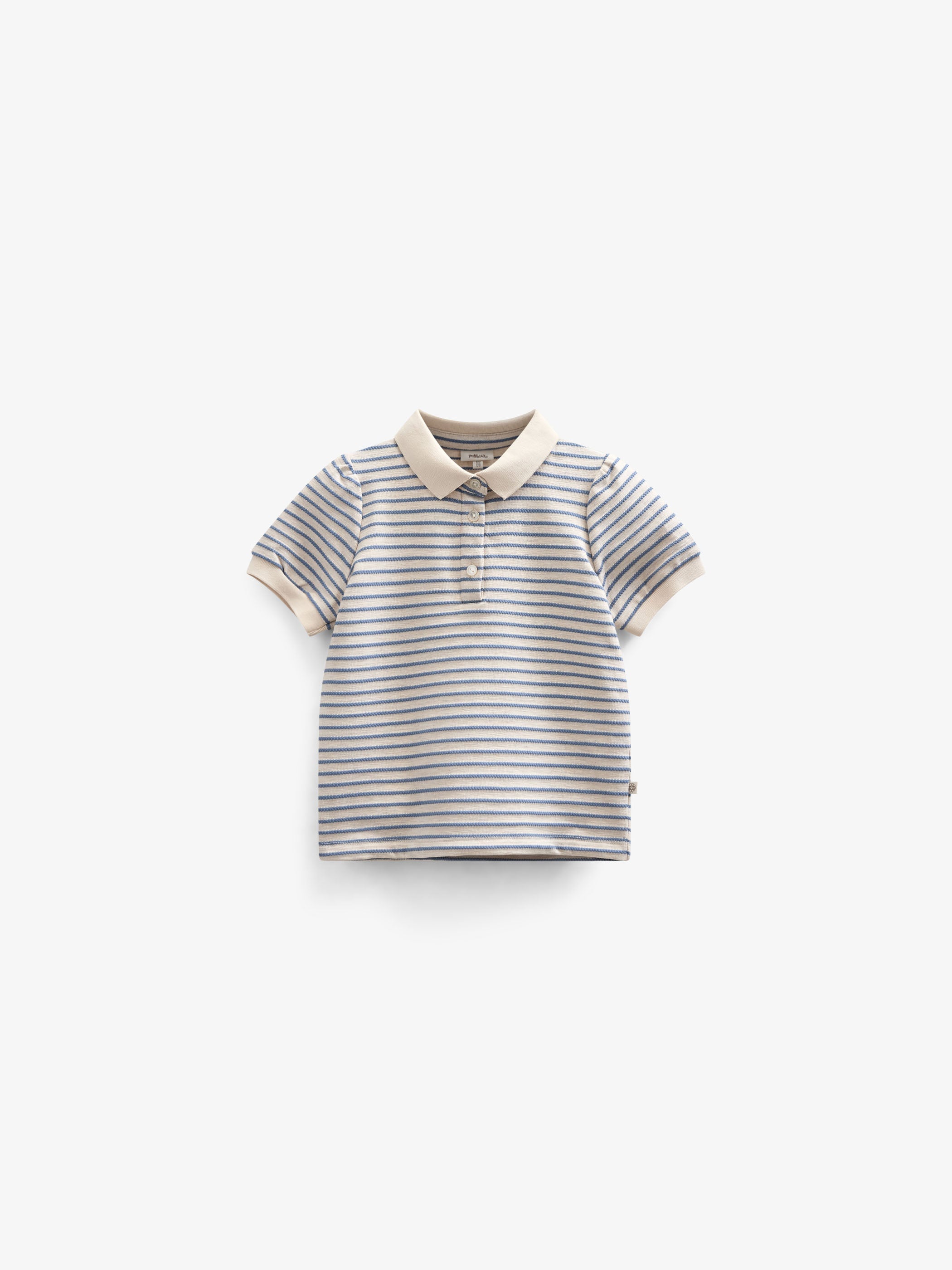 Gestreepte Jersey Polo - Kids - Blue | 101006 Emmie