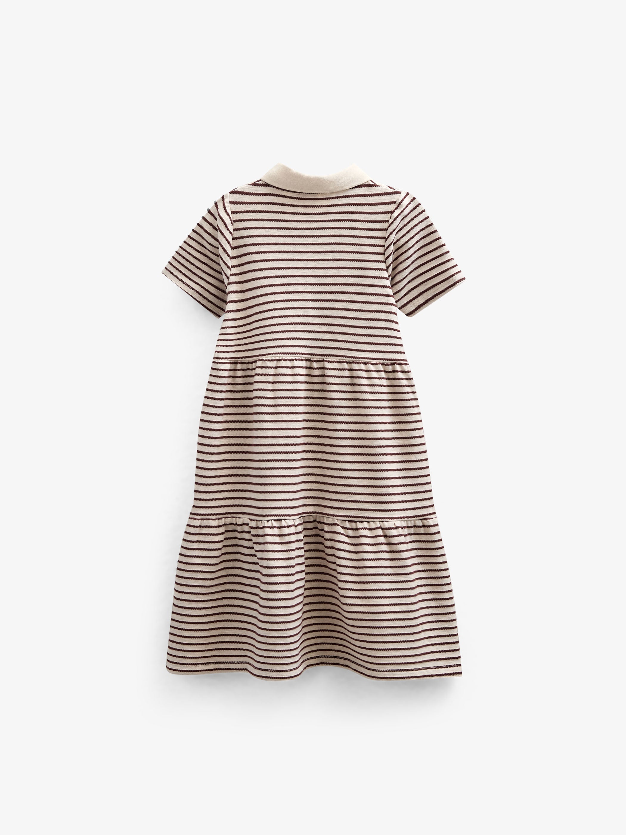 Gestreepte jersey jurk - Kids - Brown | 101010 Emmie