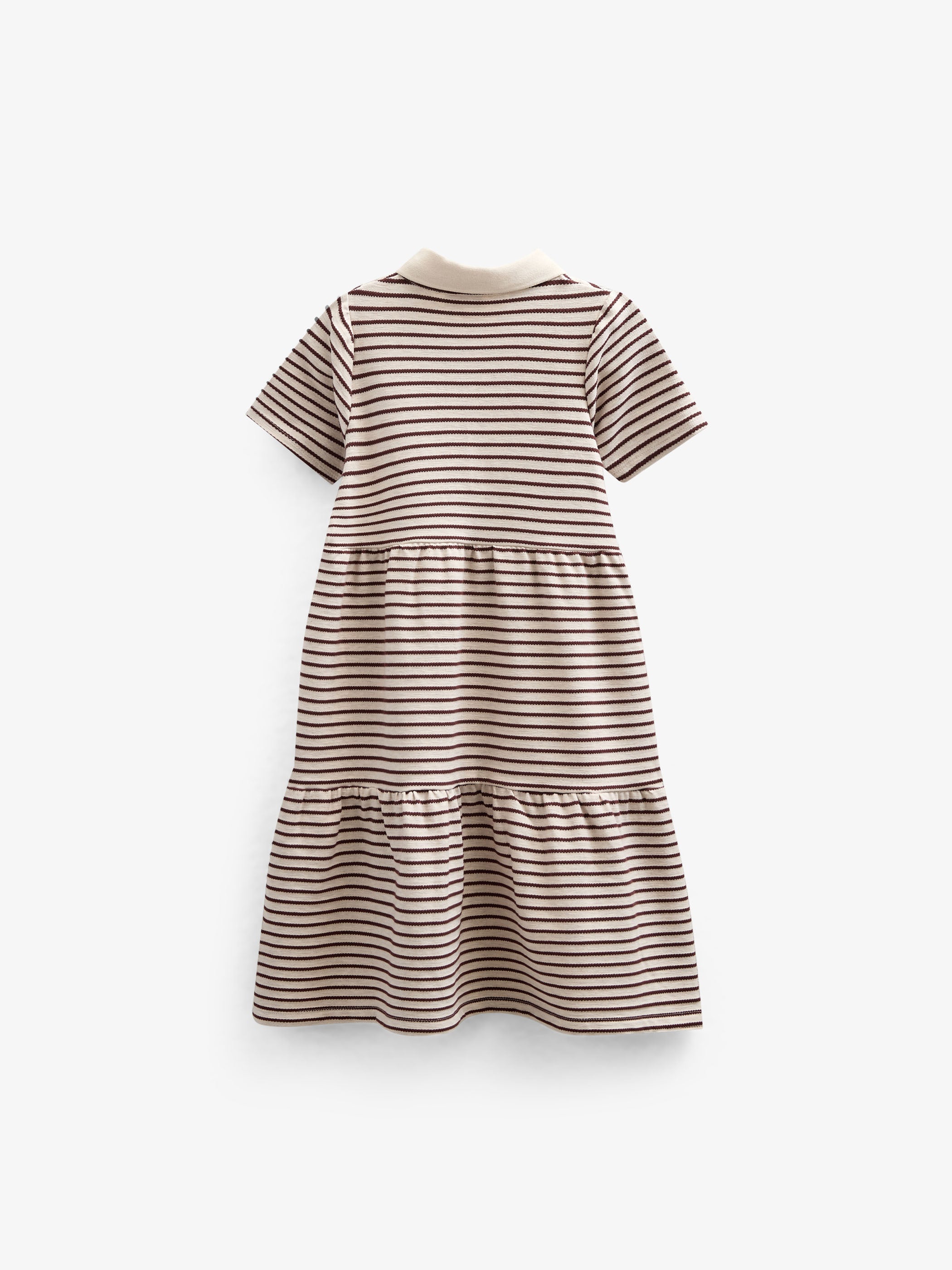Striped Jersey Dress - Kids - Brown | 101010 Emmie