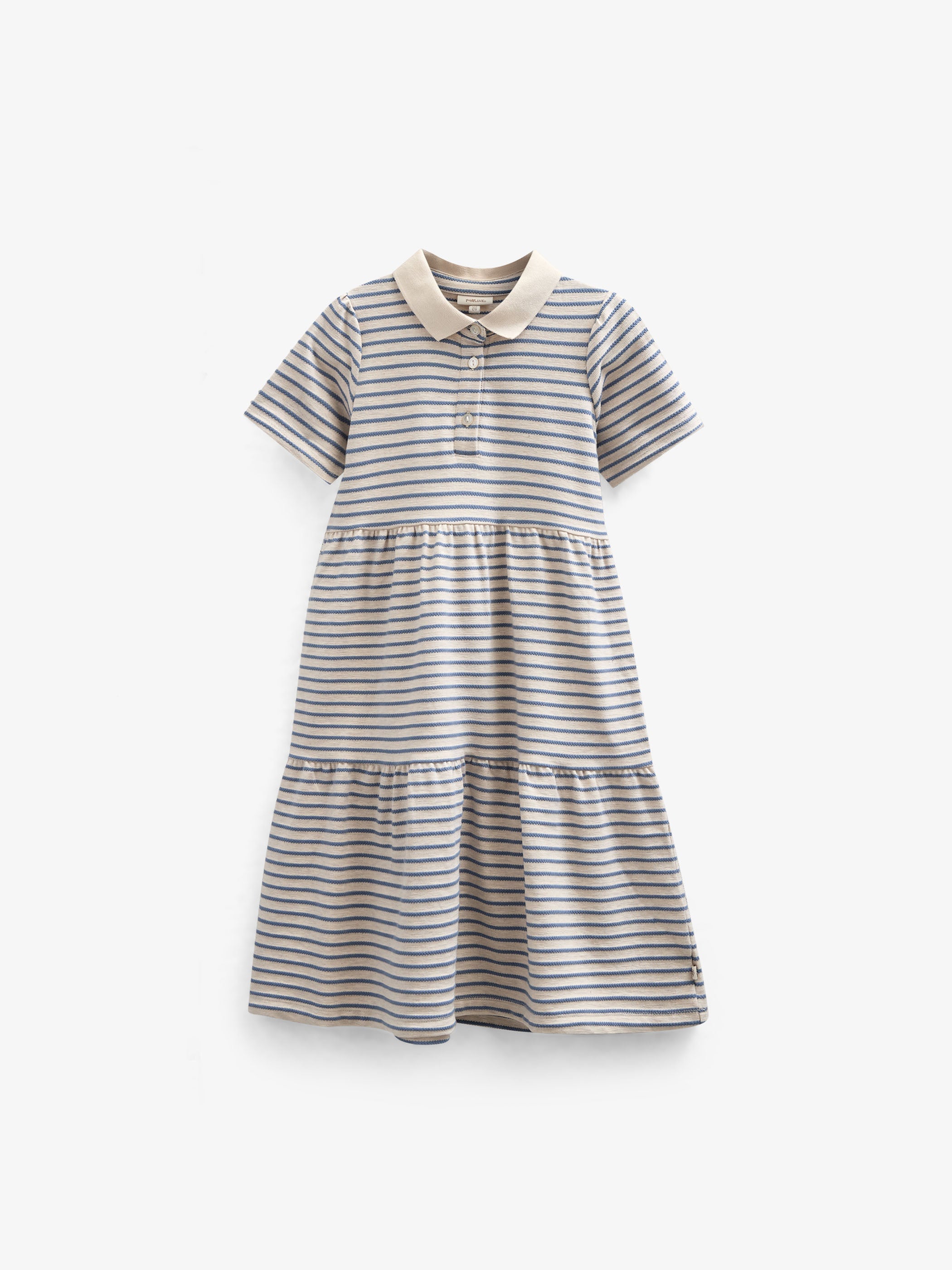 Gestreepte jersey jurk - Kids - Blue | 101012 Emmie