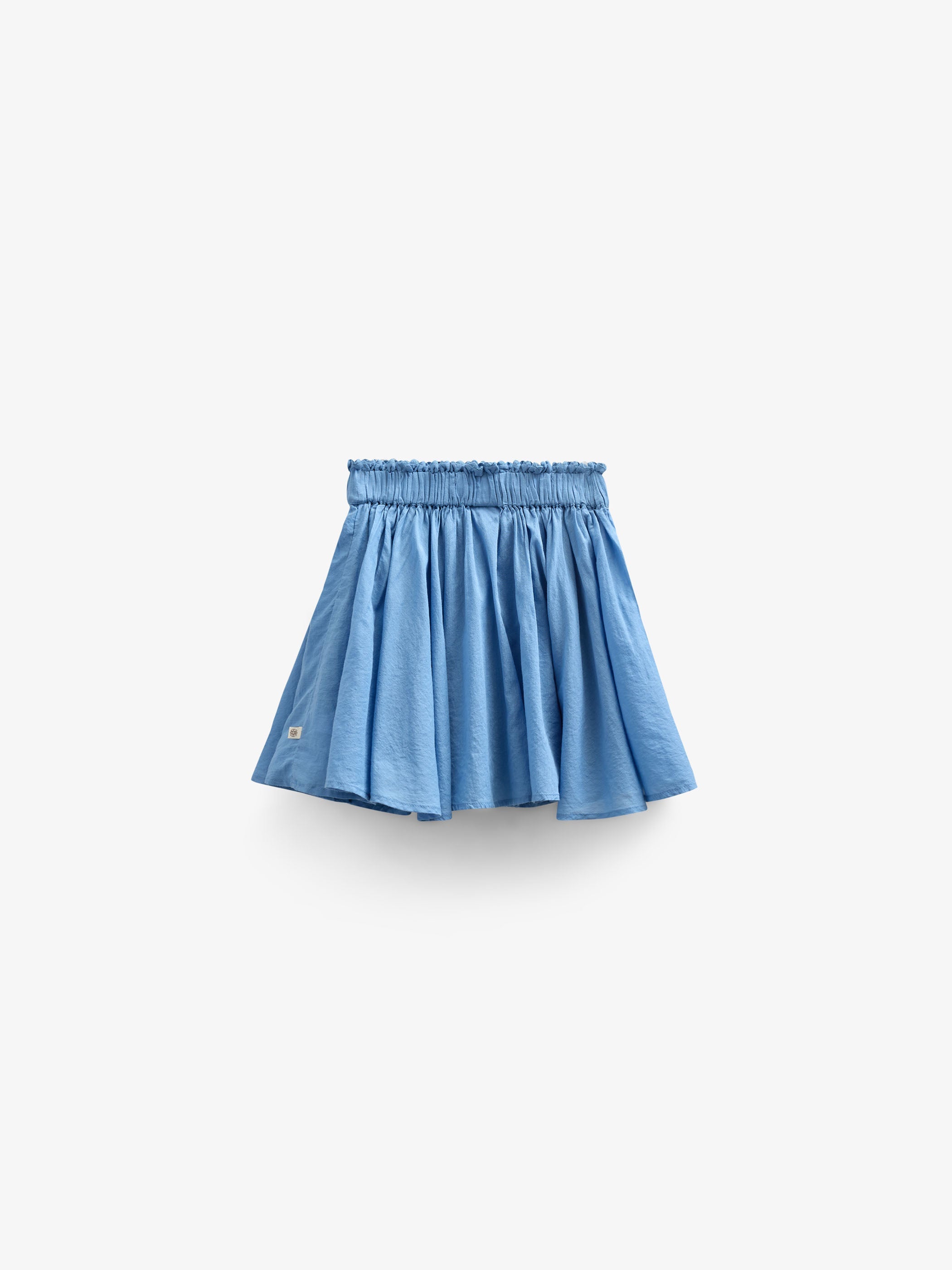 Katoenen rok met Ric Rac ruche - Kids - Dusty Blue | 101039 Alma