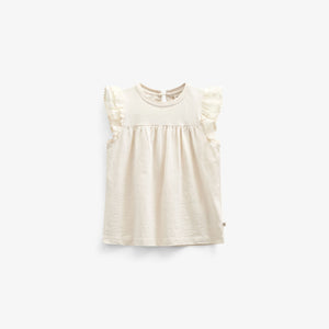 Jersey blouse met Ric Rac Ruche - Tween - Offwhite | 101071 Gabriella