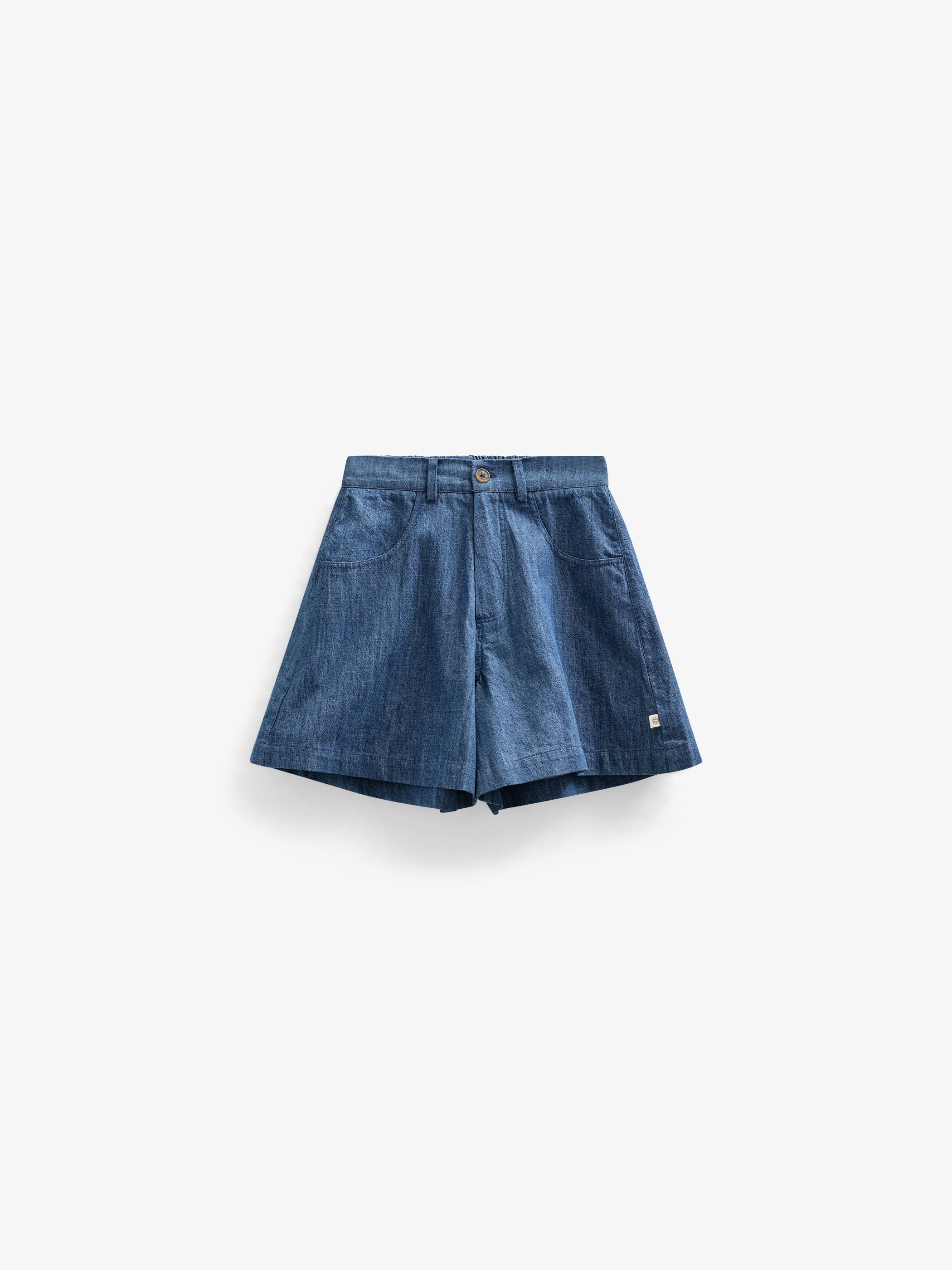 Uitlopende lichte denimshorts - Kids - Blue Denim | 101053 Isabella