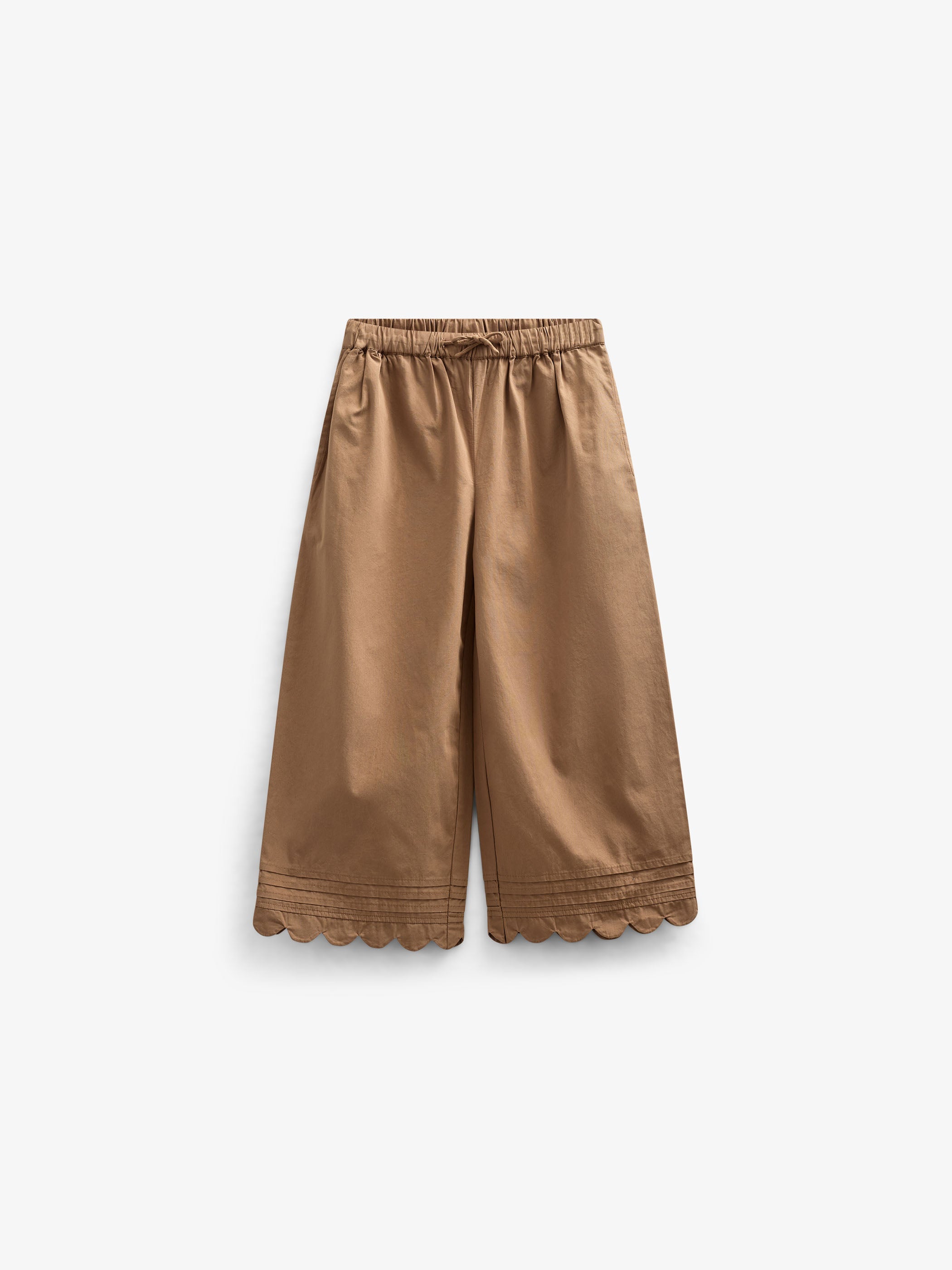 Poplinbroek met geschulpte rand - Tween - Coconut | 101079 Joy