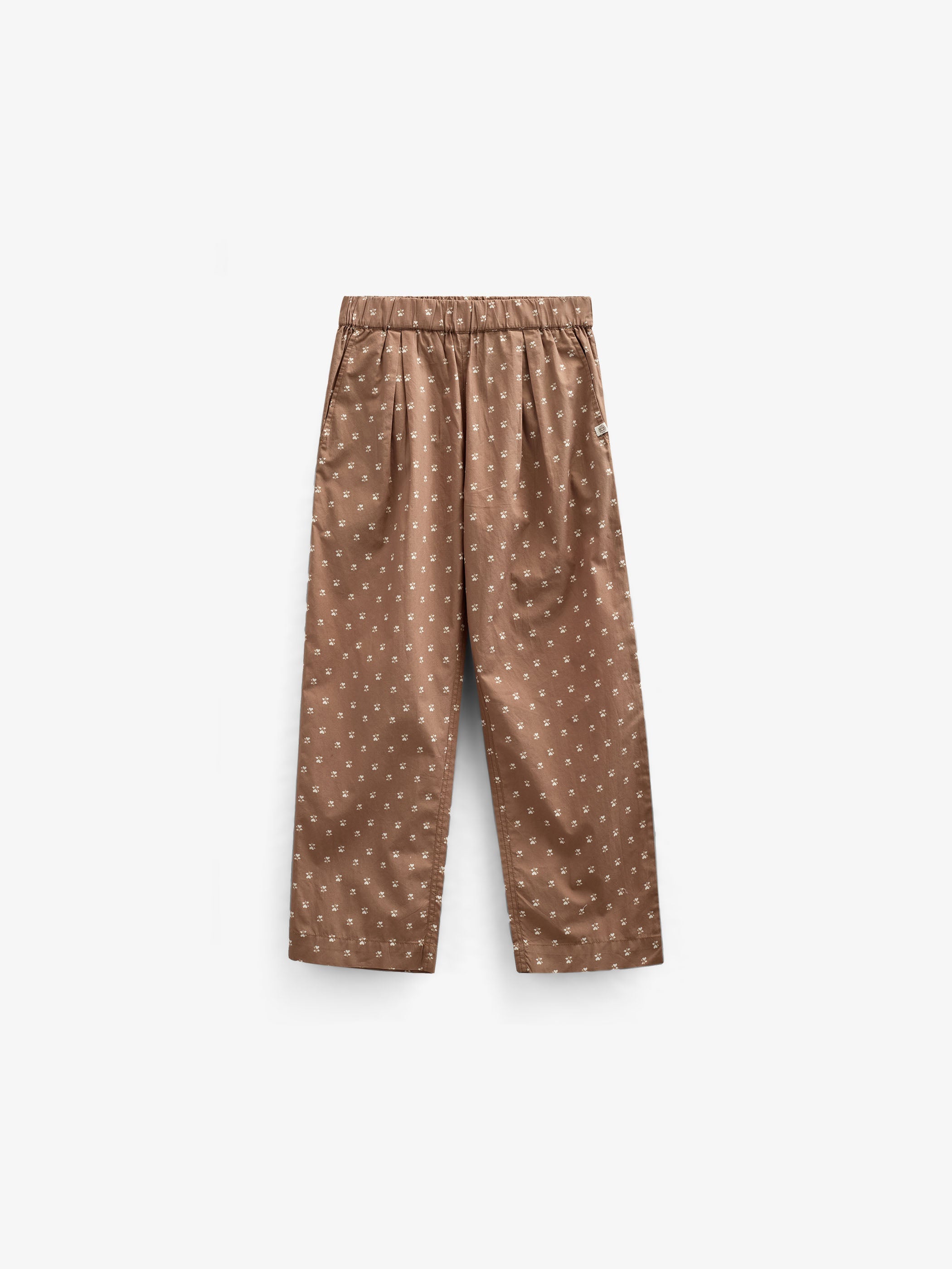 Poplin broek met print - Tween - Coconut | 101090 Camilla