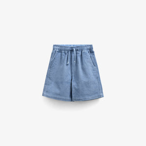 Pull-On Ribfluwelen Shorts - Kids - Dusty Blue | 101100 Tobias