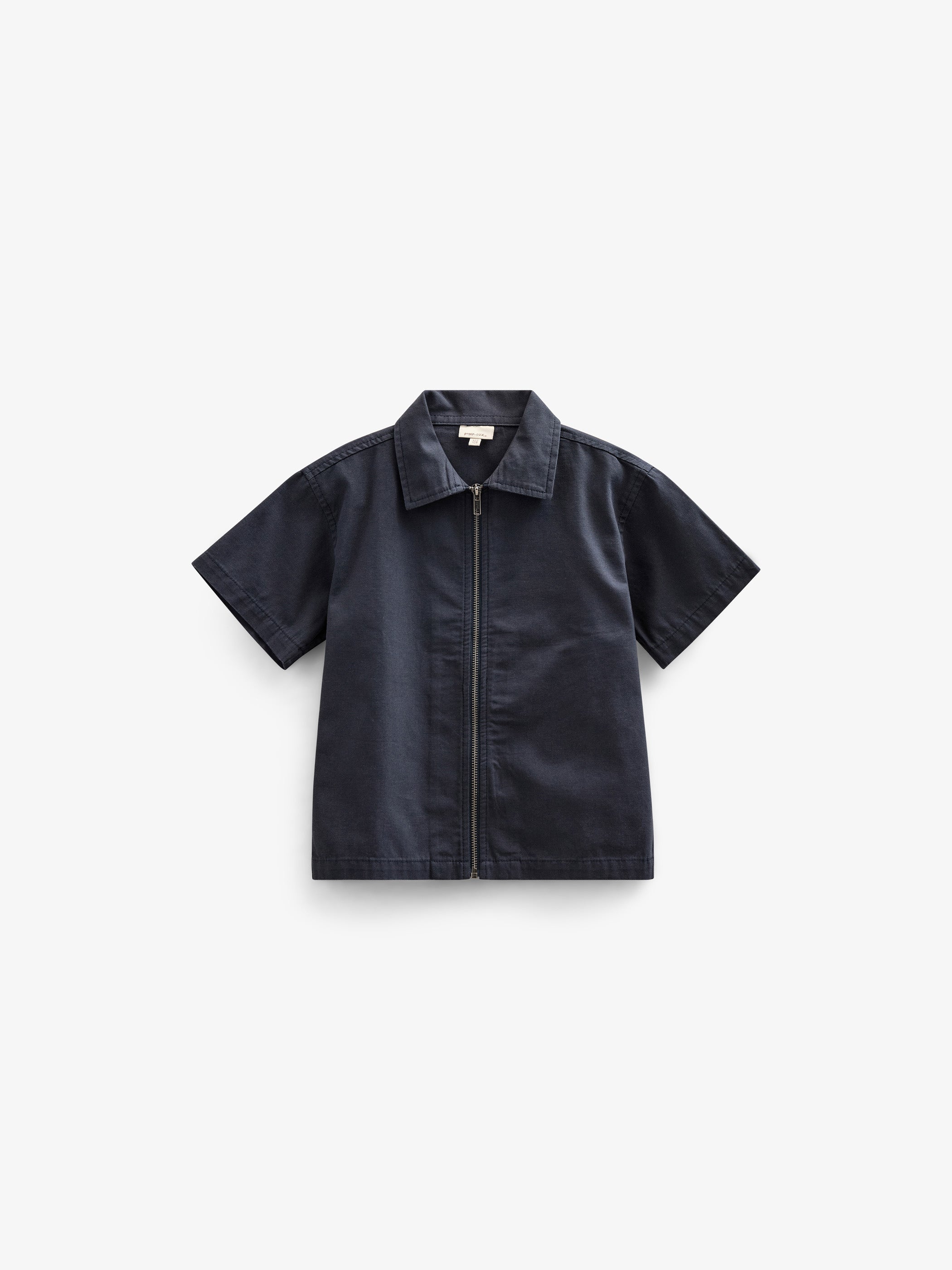 Canvas Overhemdjack met Rits - Tween - Navy | 101127 Isack