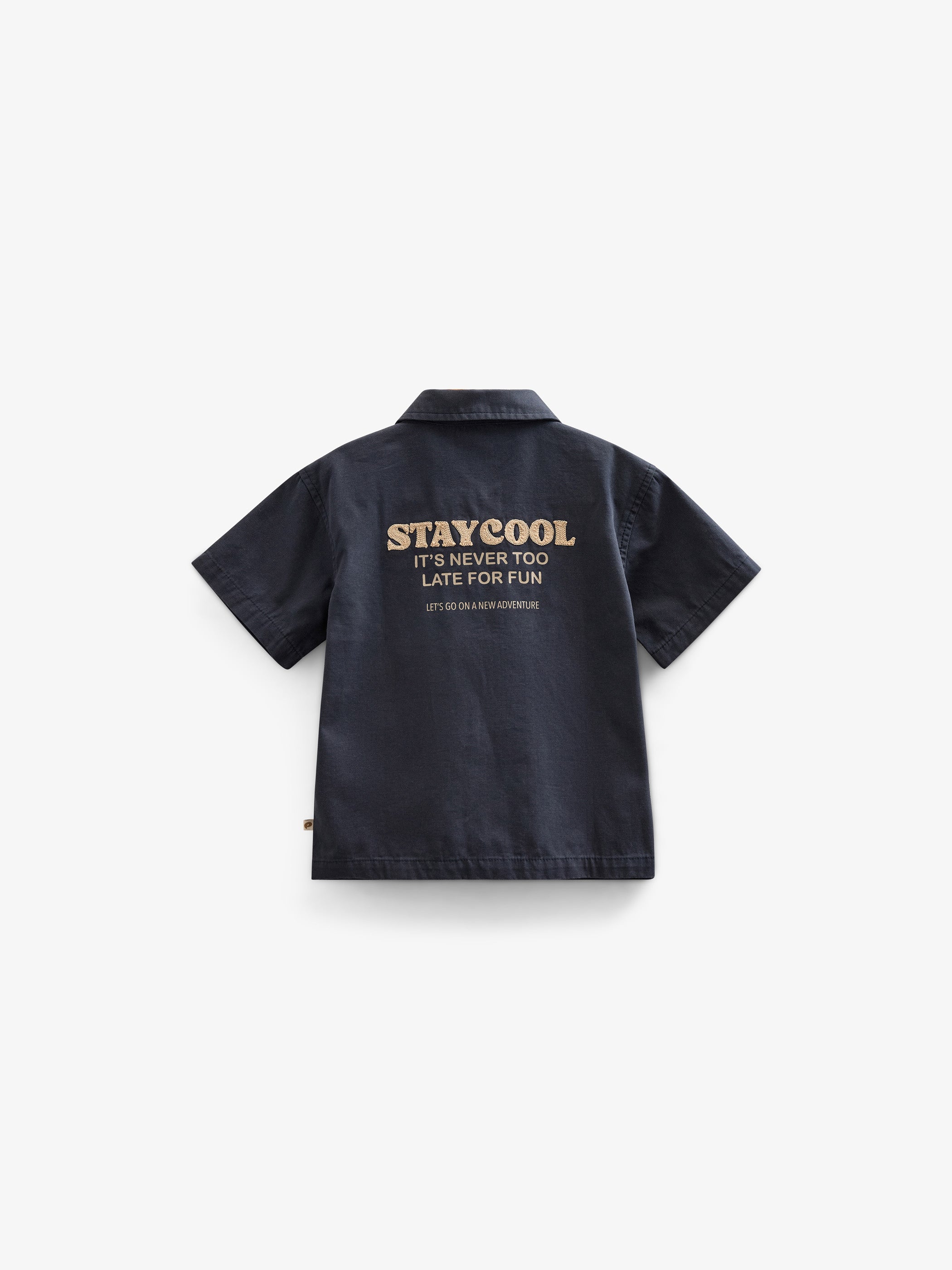 Canvas Overhemdjack met Rits - Kids - Navy | 101126 Isack