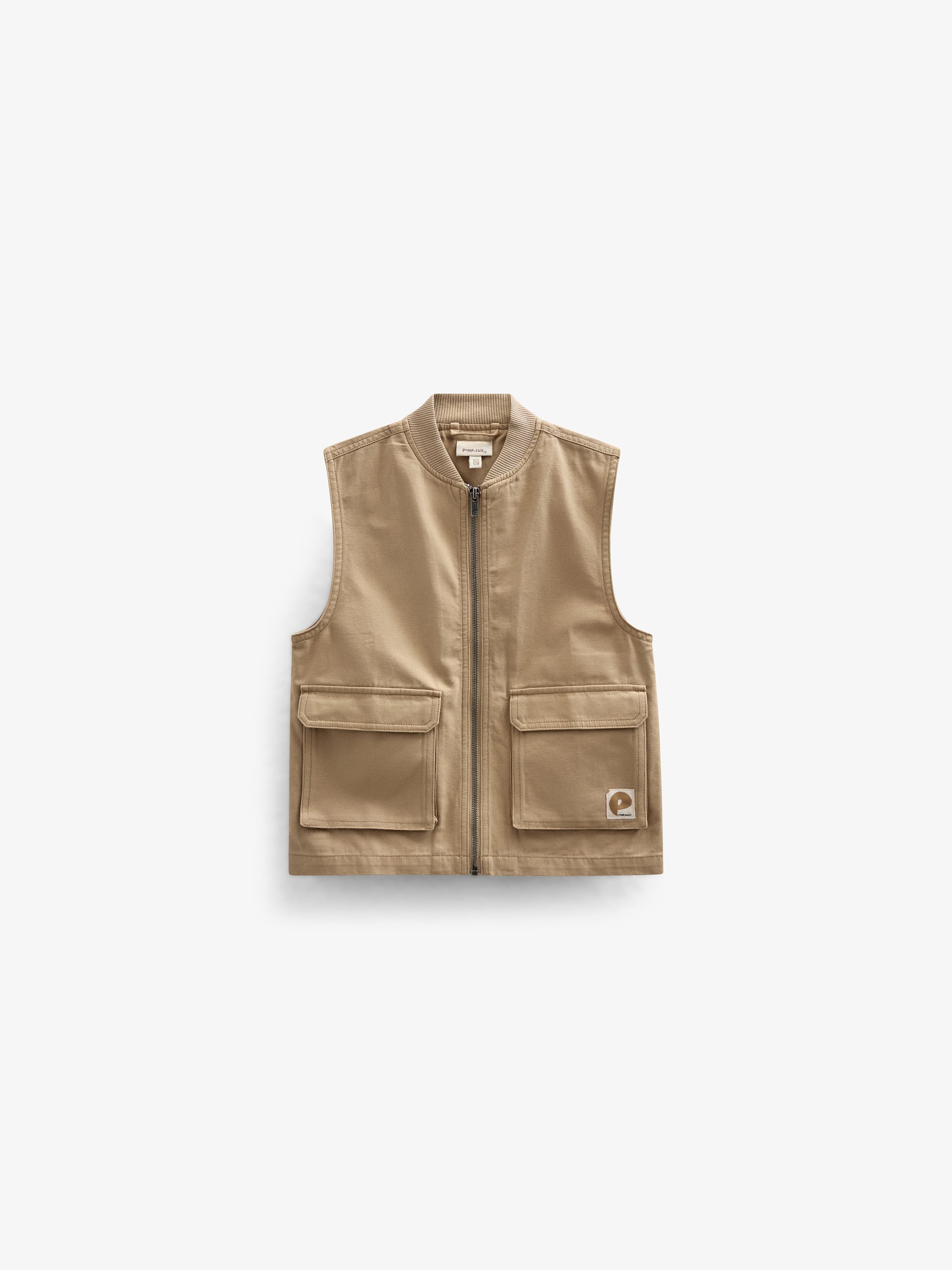 Canvas Cargo Gilet - Tween - Khaki | 101129 Isack