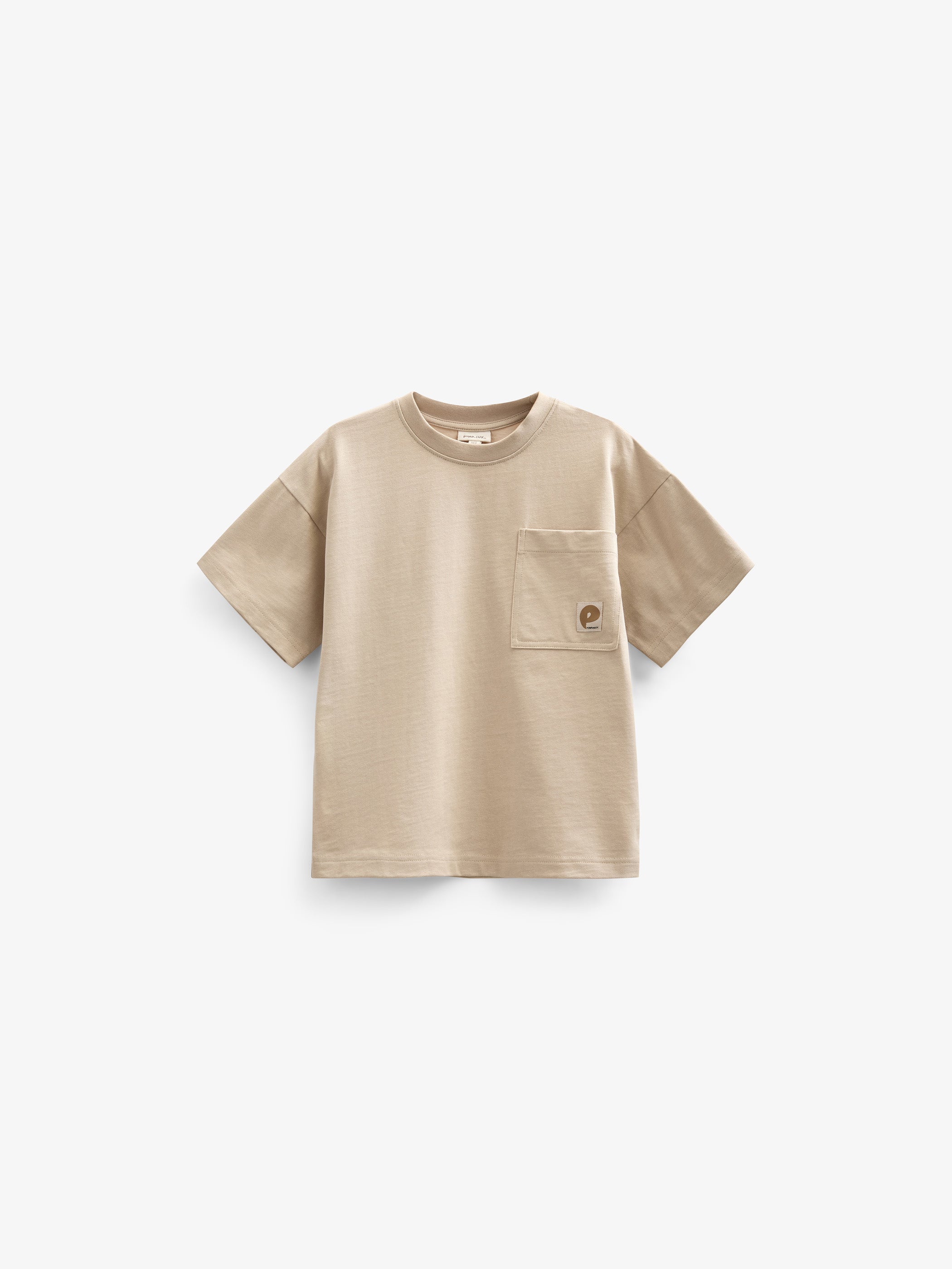 T-shirt met Zak - Kids - Light Sand | 101146 Jasper