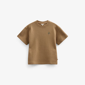 Wafel T-shirt - Tween - Khaki | 101149 Evan