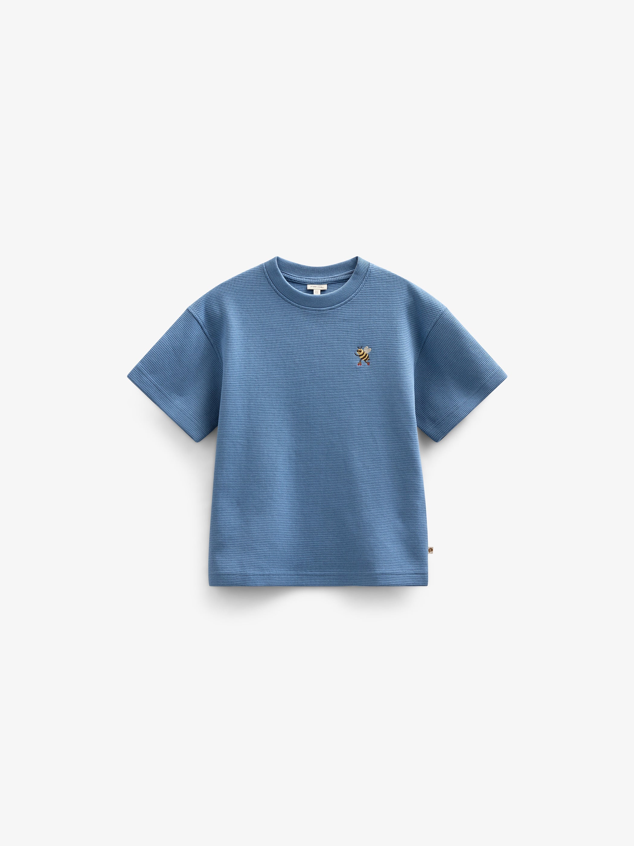 Wafel T-shirt - Kids - Dusty Blue | 101150 Evan