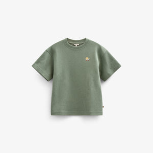 Wafel T-shirt - Tween - Dusty Green | 101156 Evan