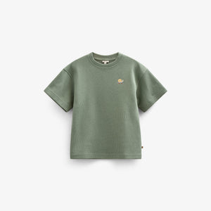 Wafel T-shirt - Tween - Dusty Green | 101156 Evan