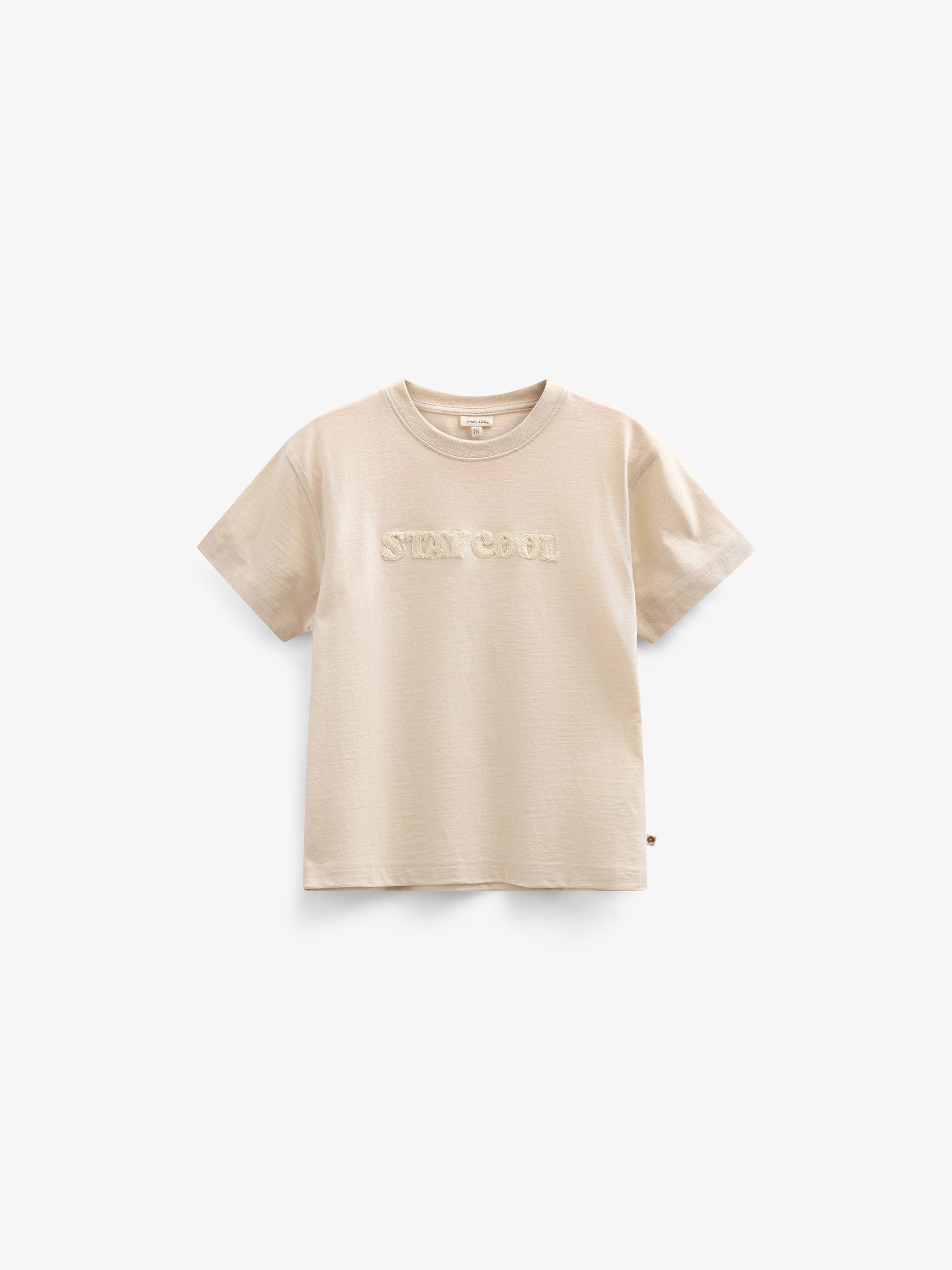 Slub jersey Borduur T-shirt - Kids - Off White | 101159 Villum