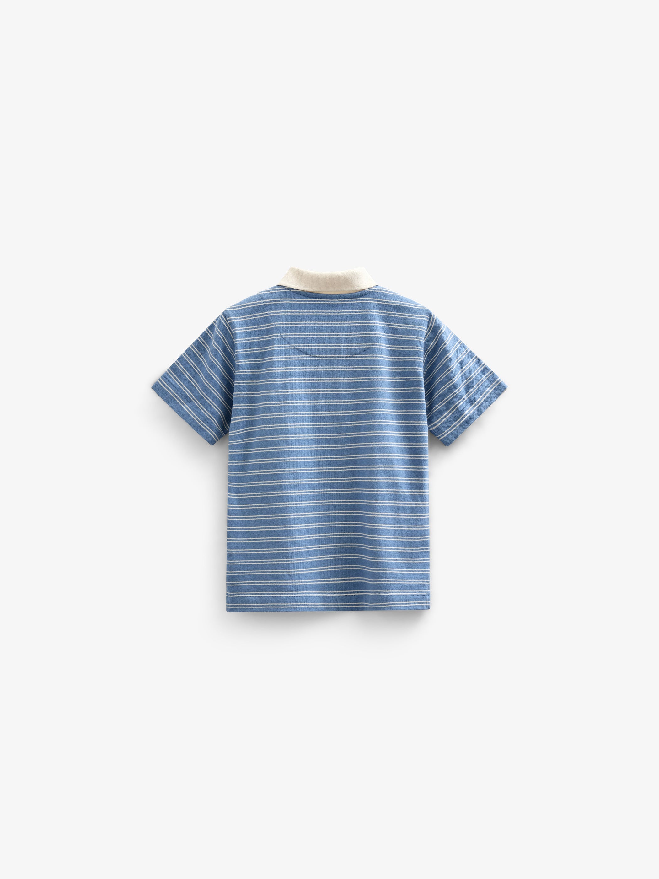 Gestreept Jersey Poloshirt - Tween - Dusty Blue | 101176 Otto