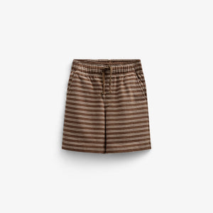 Gestreepte Jersey Shorts - Kids - Dark Brown | 101181 Otto
