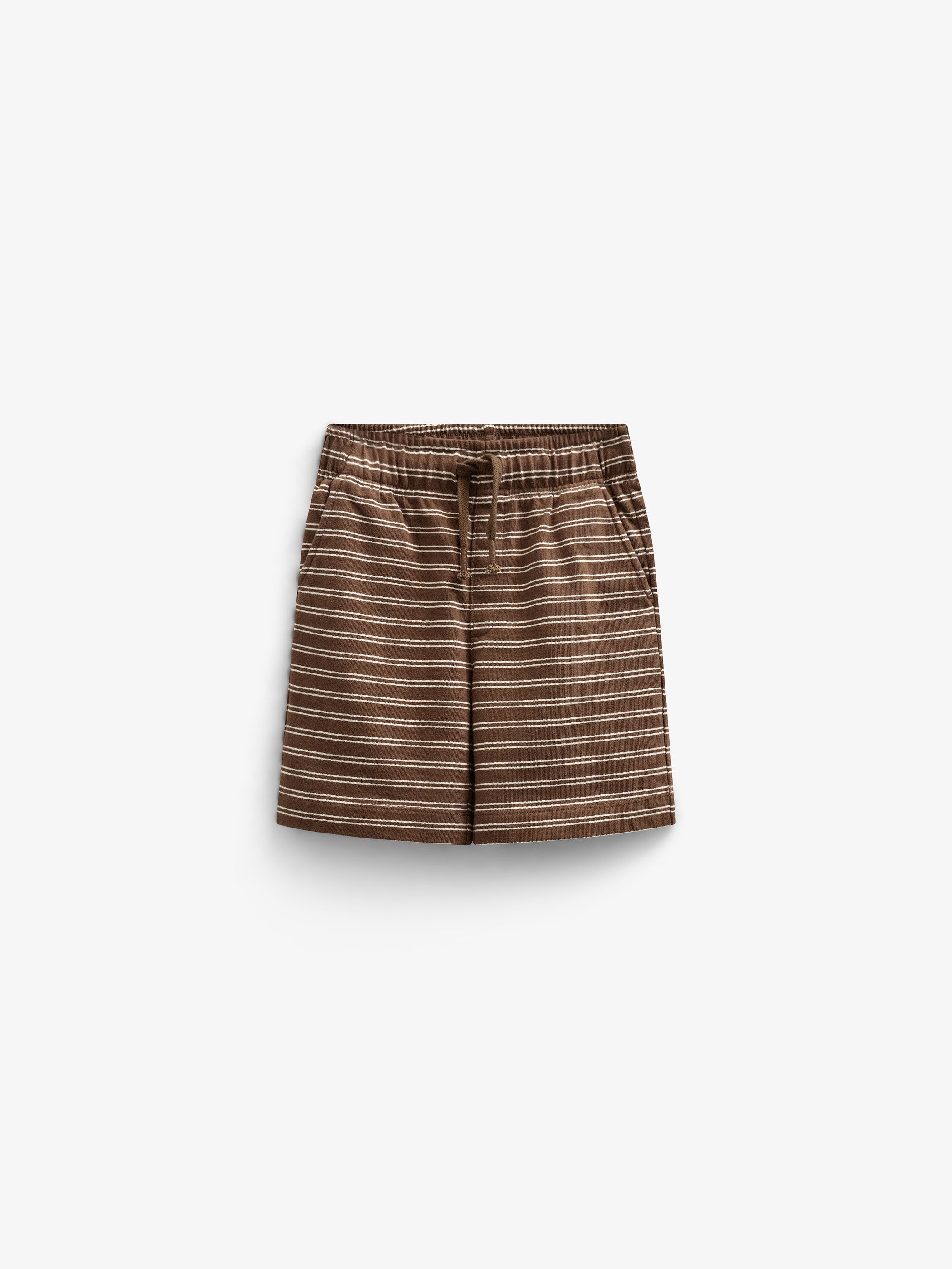Gestreepte Jersey Shorts - Kids - Dark Brown | 101181 Otto