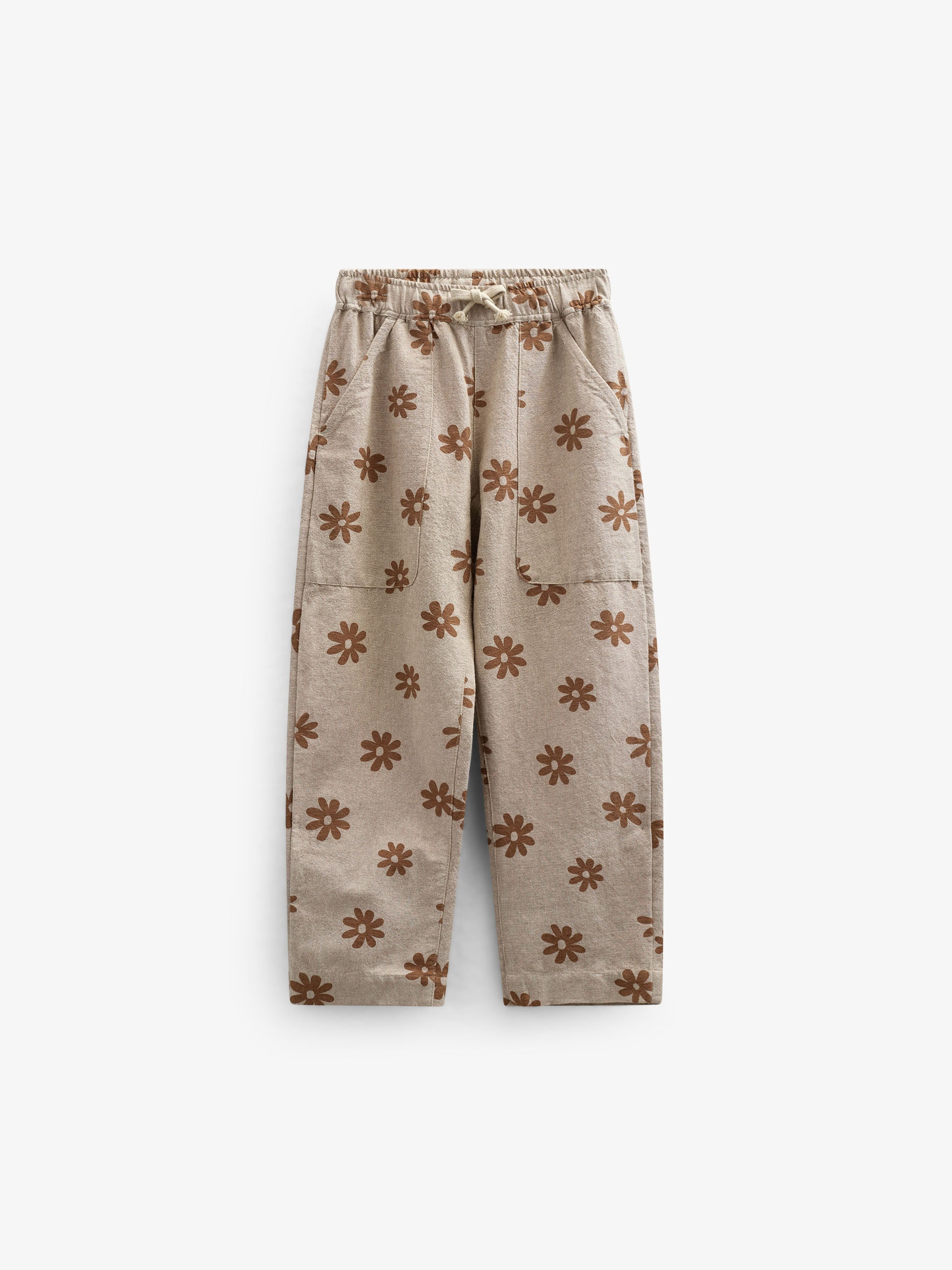 Bedrukte Katoenen Broek - Tween - Sand | 101208 Molly