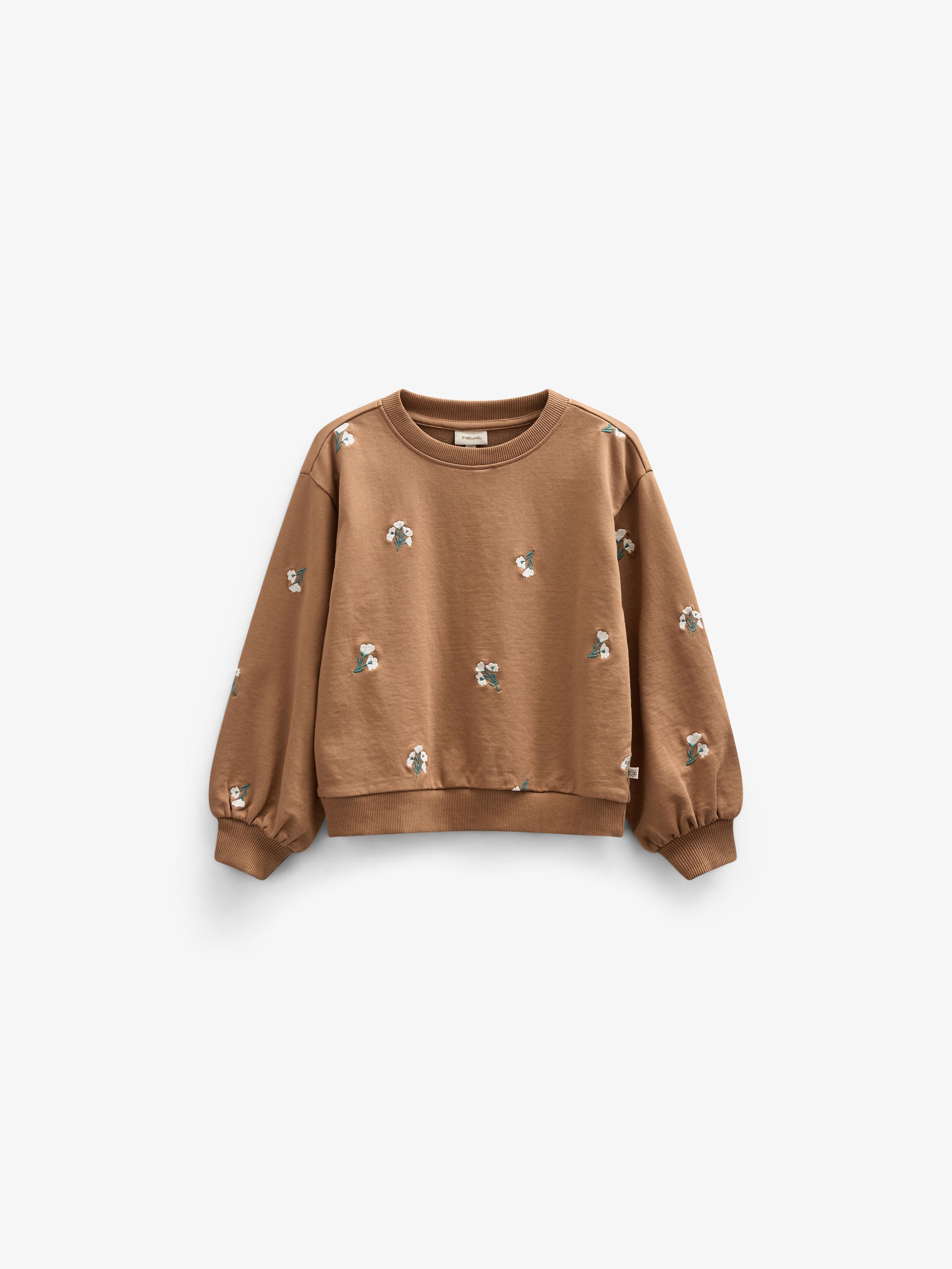 Geborduurd Crewneck Sweatshirt - Kids - Coconut | 101213 Kimber
