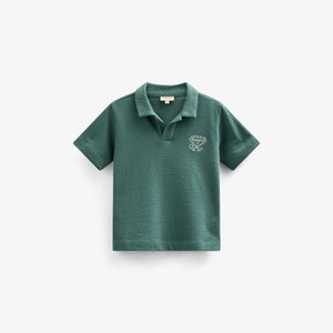 Polo T-shirt van Gestructureerde Jersey - Tween - Tropical Green | 101216 Sonny
