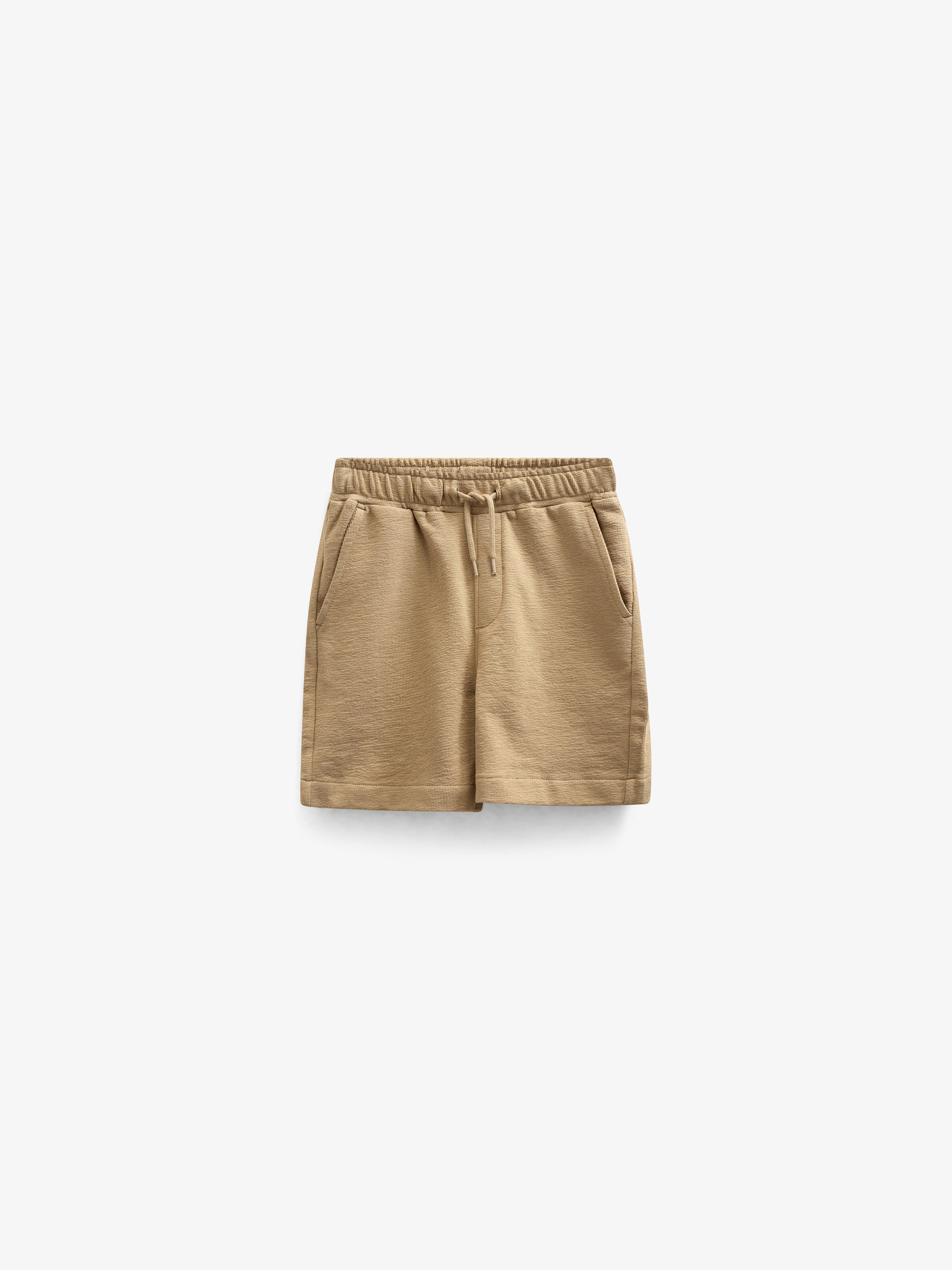 Getextureerde jerseyshorts - Kids - Khaki | 101221 Sonny