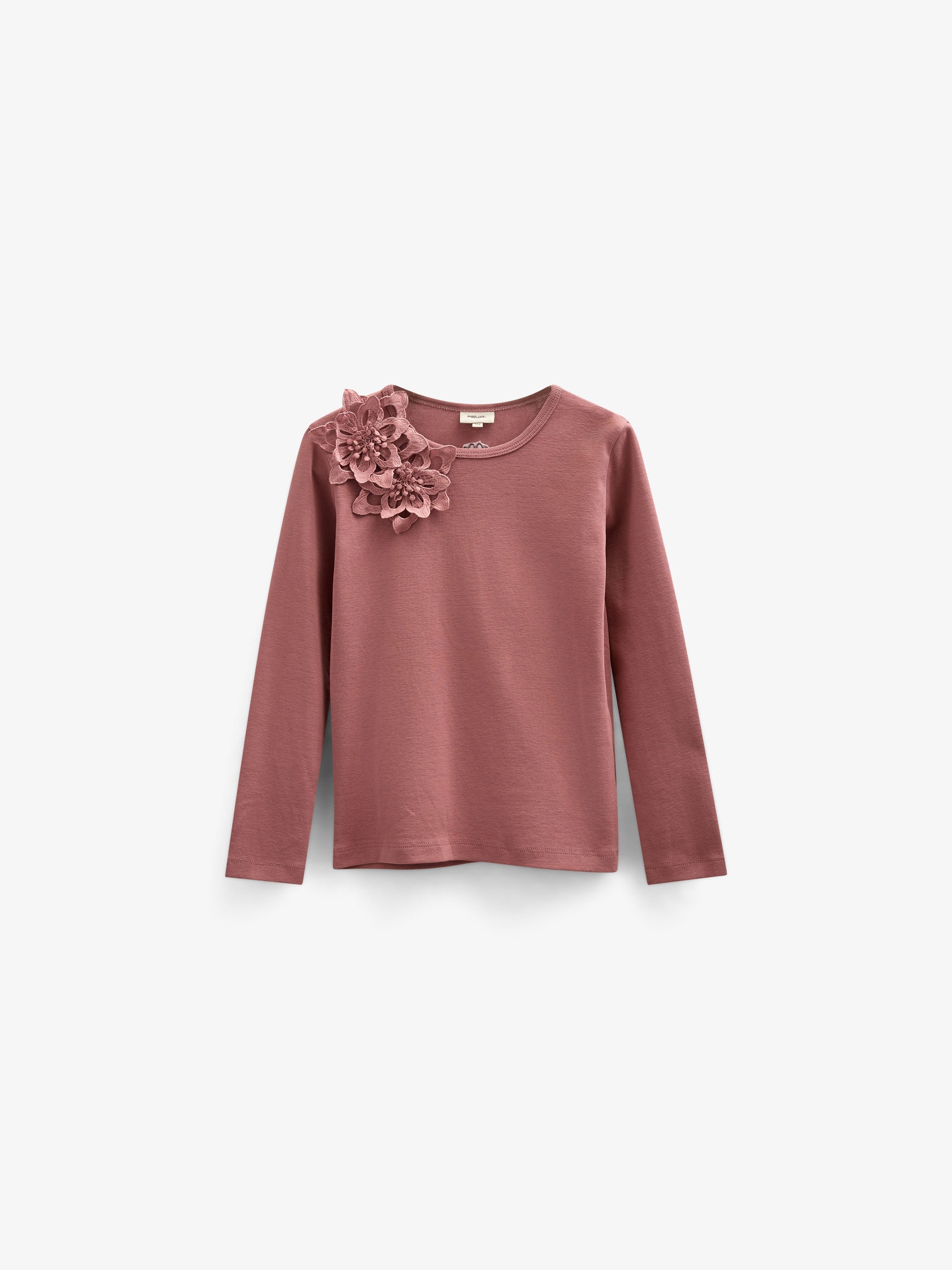 T-shirt met Bloemenapplicatie - Kids - Old Rose | 101233 Sarah