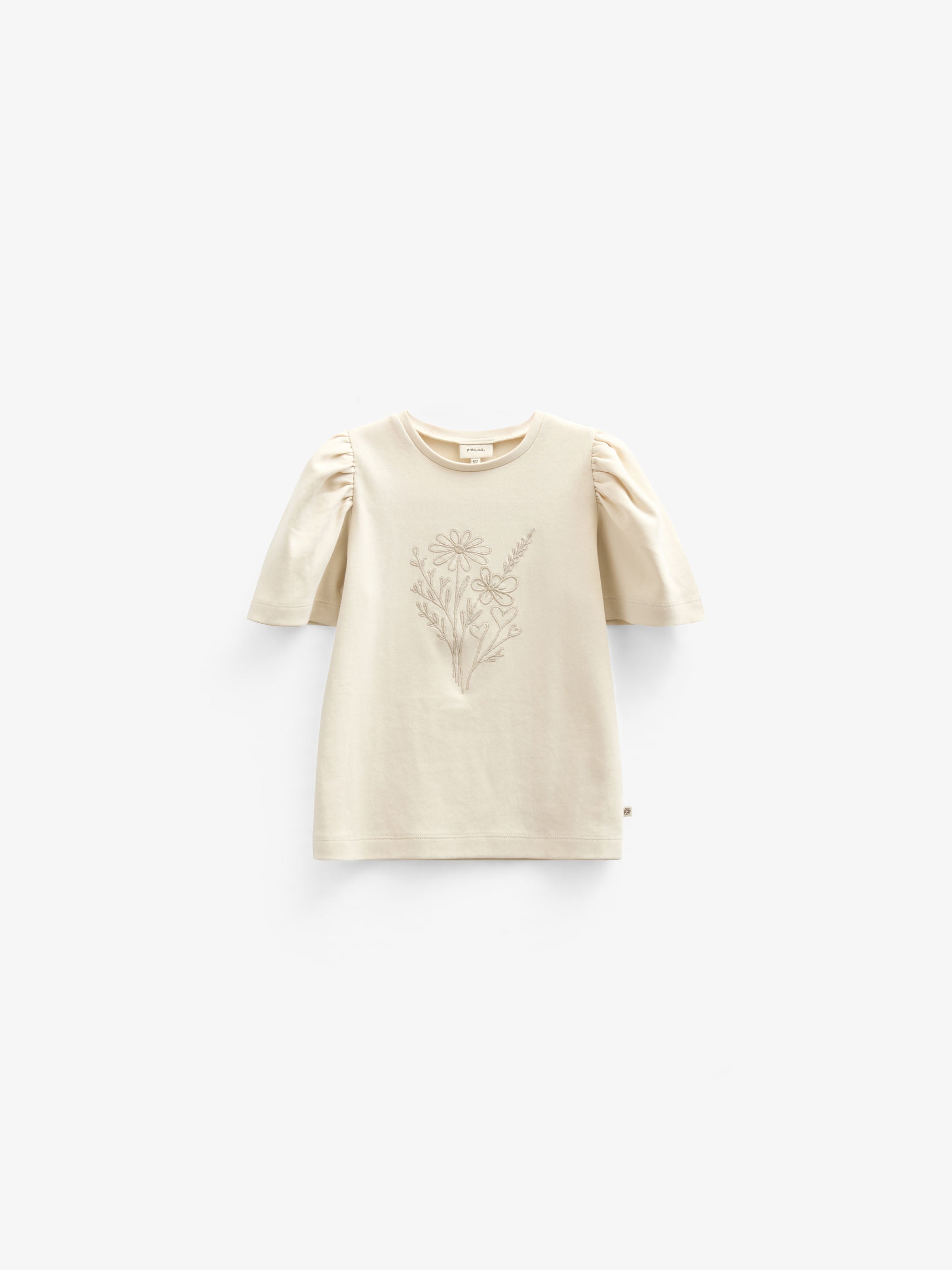 T-shirt met Borduursel - Kids - Offwhite | 101235 Amanda