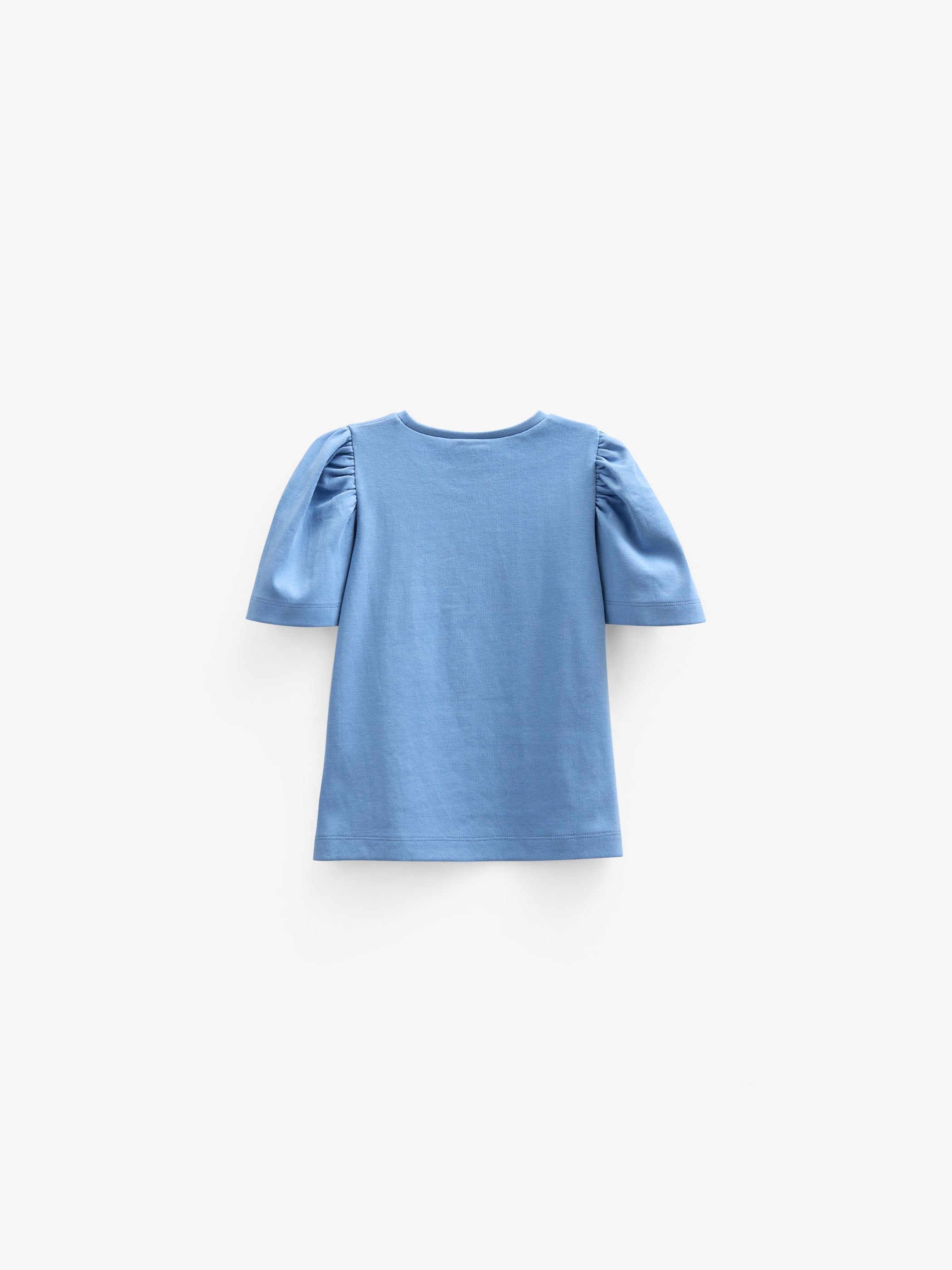 T-shirt met Borduursel - Kids - Dusty Blue | 101237 Amanda