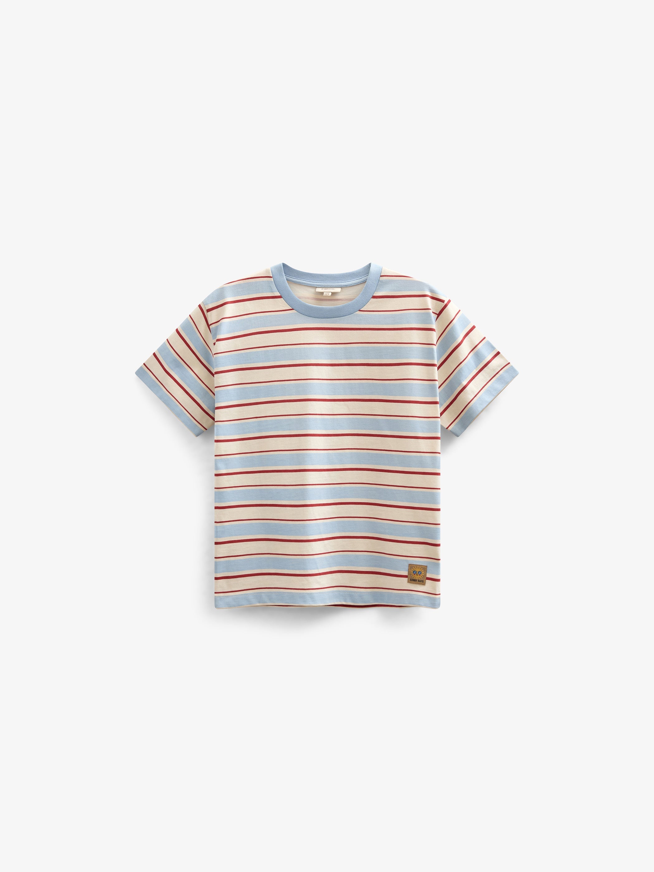 Retro Gestreept T-shirt - Kids - Powder Blue | 101275 Steven