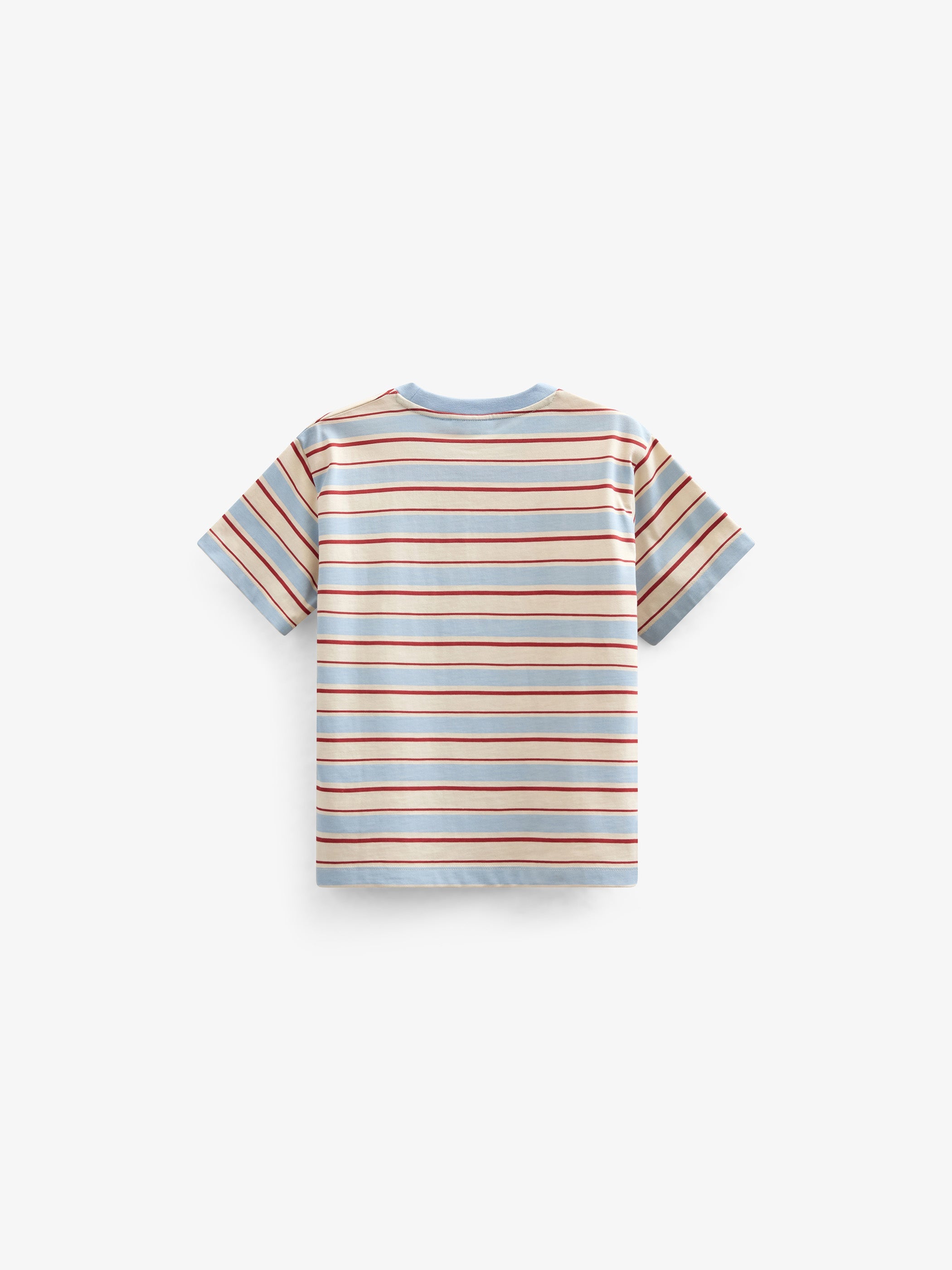 Retro Gestreept T-shirt - Tween - Powder Blue | 101276 Steven