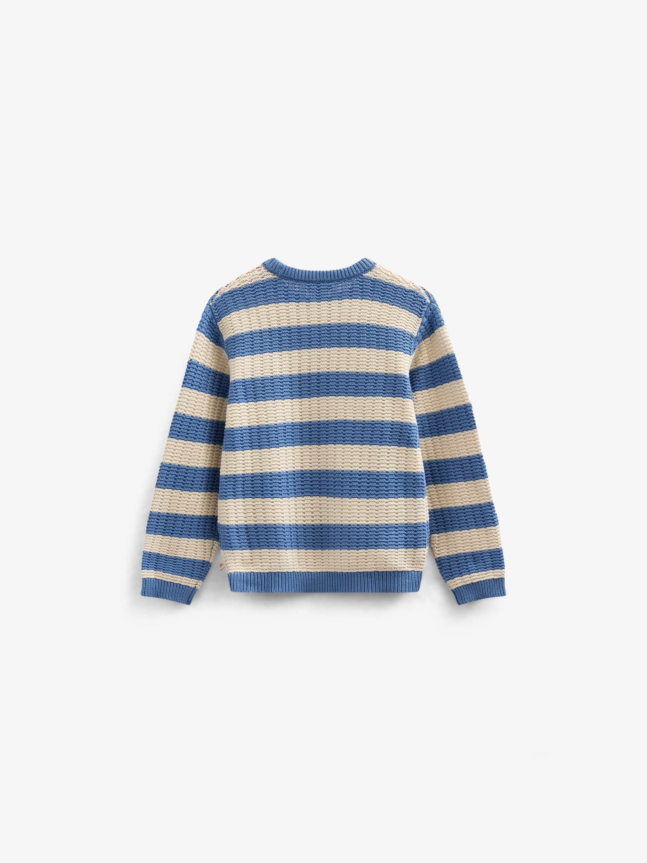 Gestreept Gebreid - Kids - Dusty Blue / Offwhite | 101283 Brady