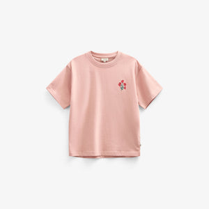 T-shirt met Bloemenmotief - Kids - Powder Rose | 101292 Elsa