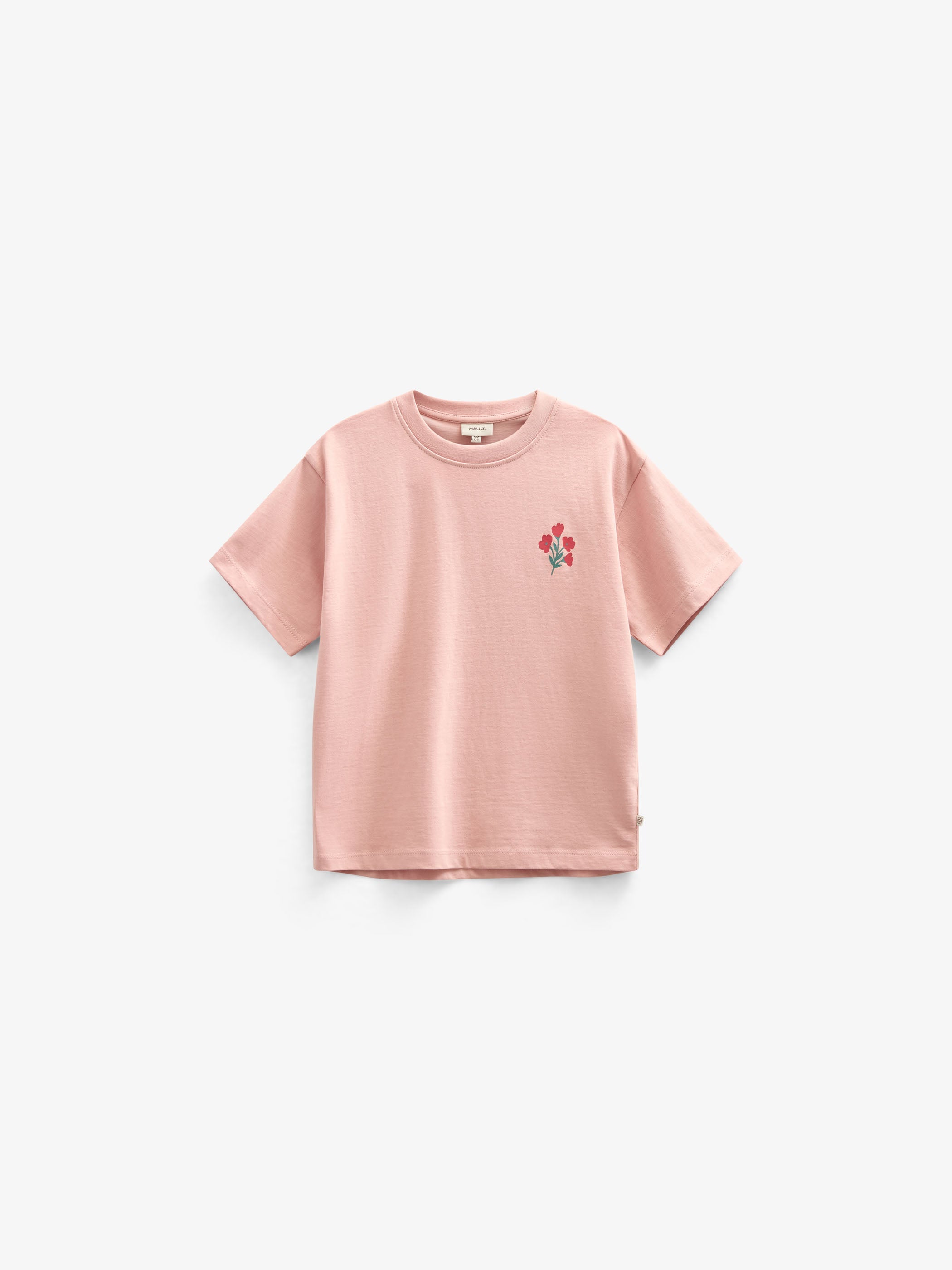T-shirt met Bloemenmotief - Kids - Powder Rose | 101292 Elsa