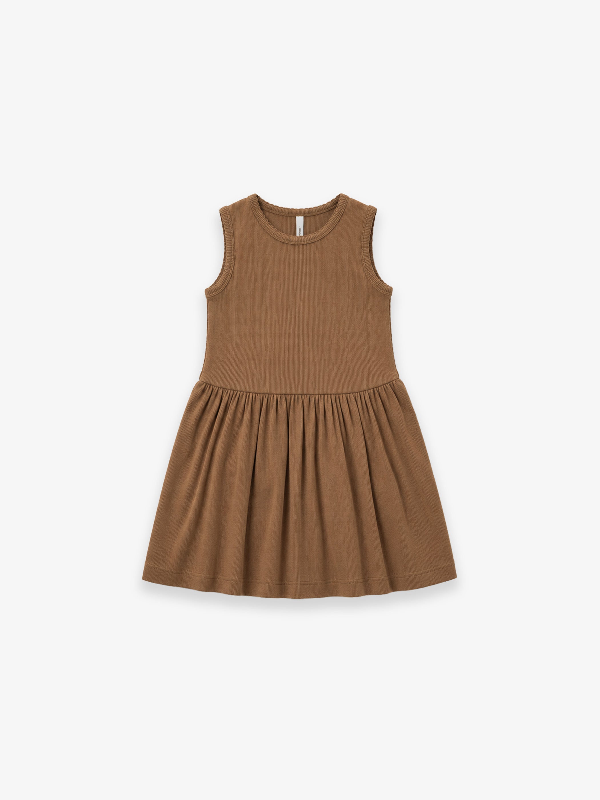 Mouwloze Modal Rib Jurk - Kids - Coconut | 101297 Lottie