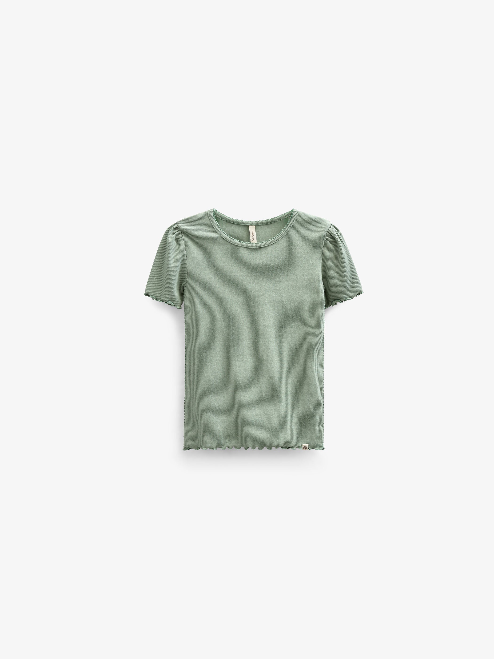 Modal rib T-shirt - Tween - Dusty Green | 101303 Lottie